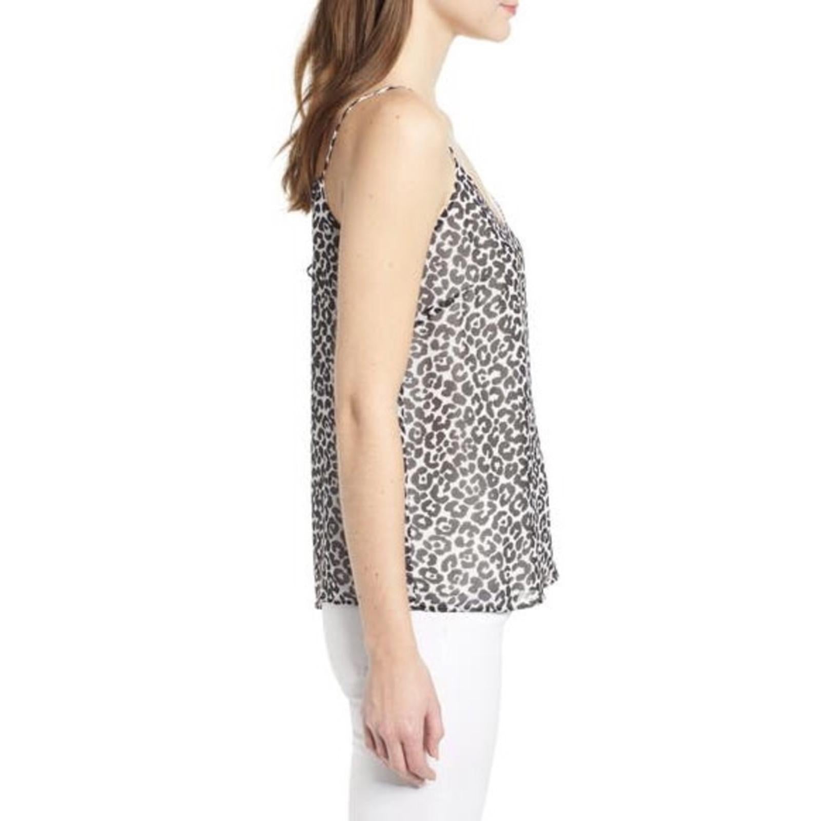 Vince Camuto Leopard Lace-Up Camisole, Size L, New w/Tag