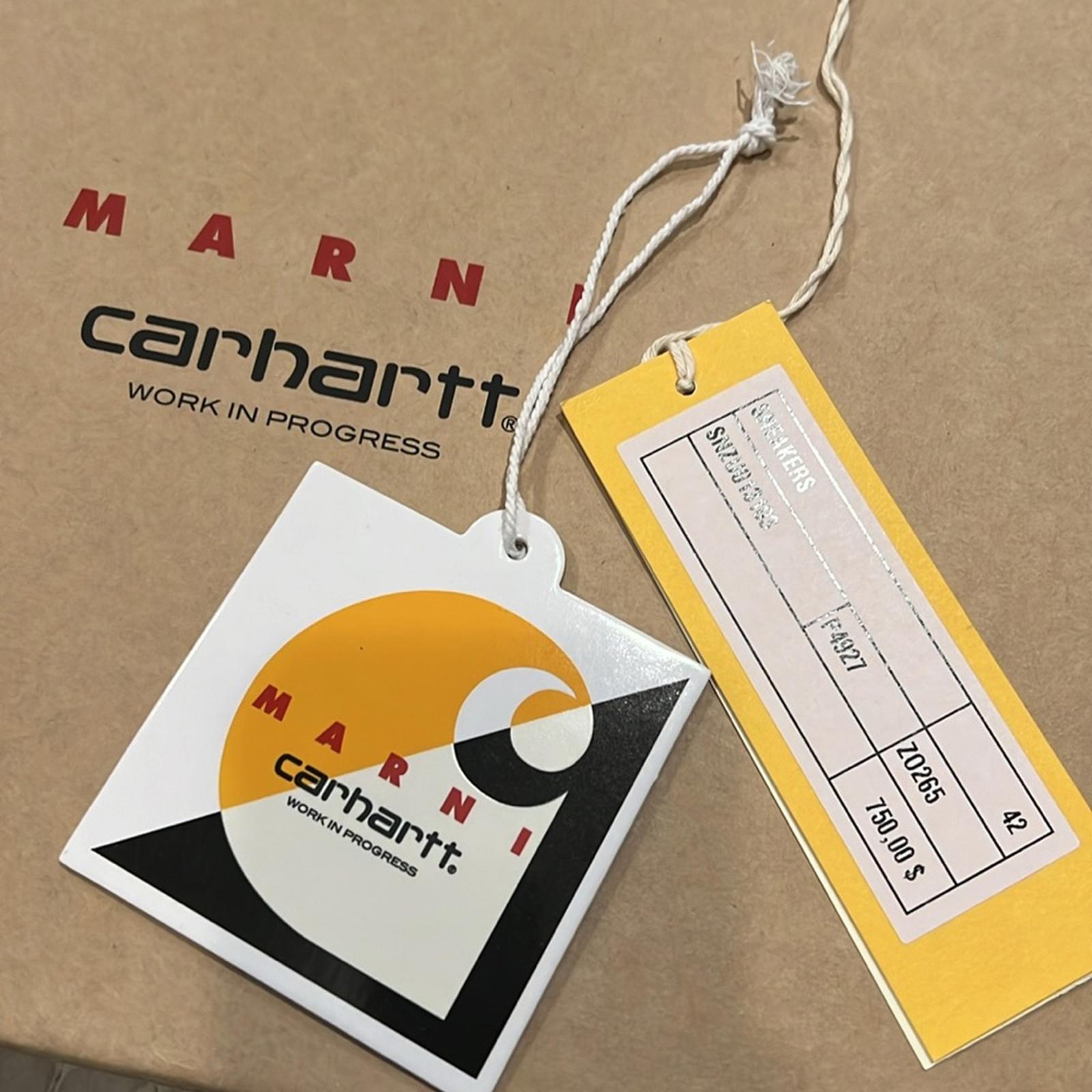 Marni x Carhartt WIP Floral Low Cut Slip-On Sneakers, Size 42 New +DustBag $750