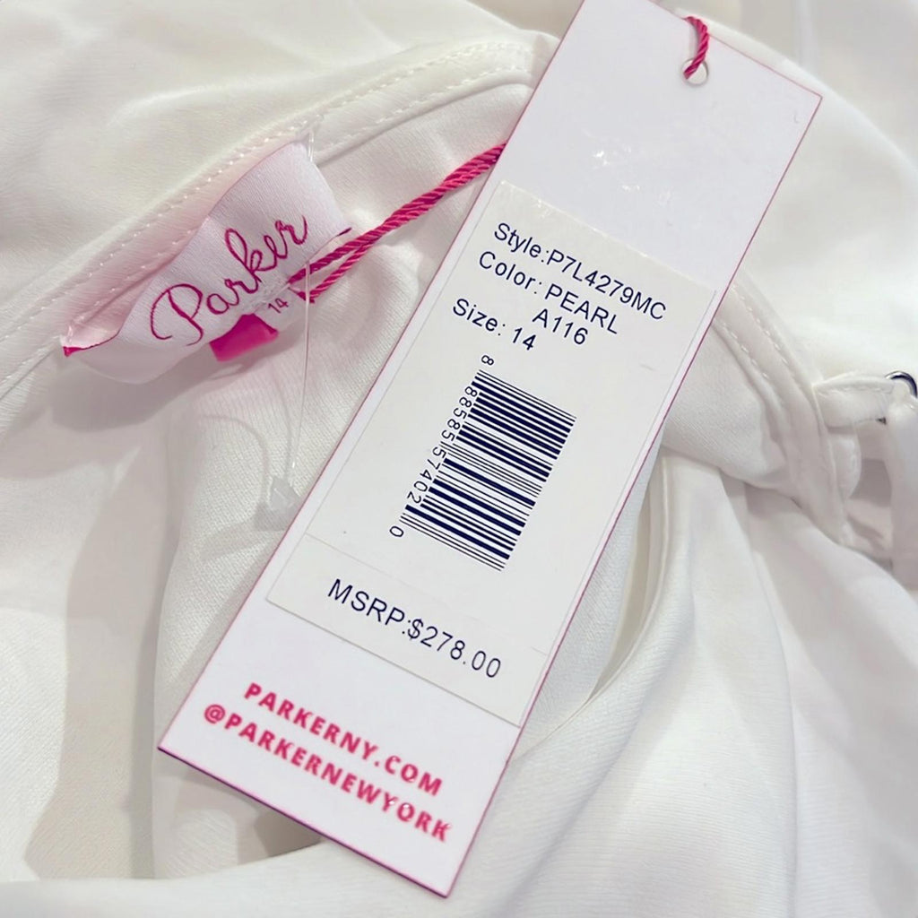 NWT Parker Addison Revolve Asymmetrical Jumpsuit in White, New w/Tag Retail $278