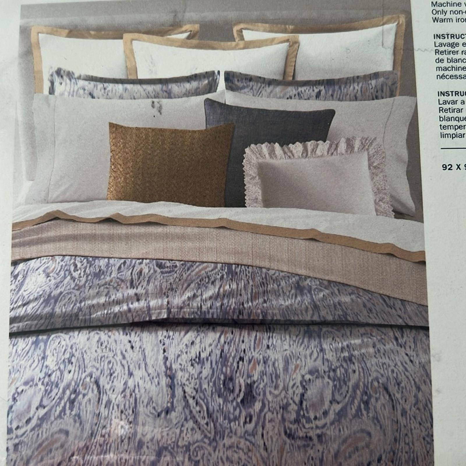 Ralph Lauren Lorelai Cotton Sateen Queen Duvet Cover in Periwinkle, NEW w/Tag
