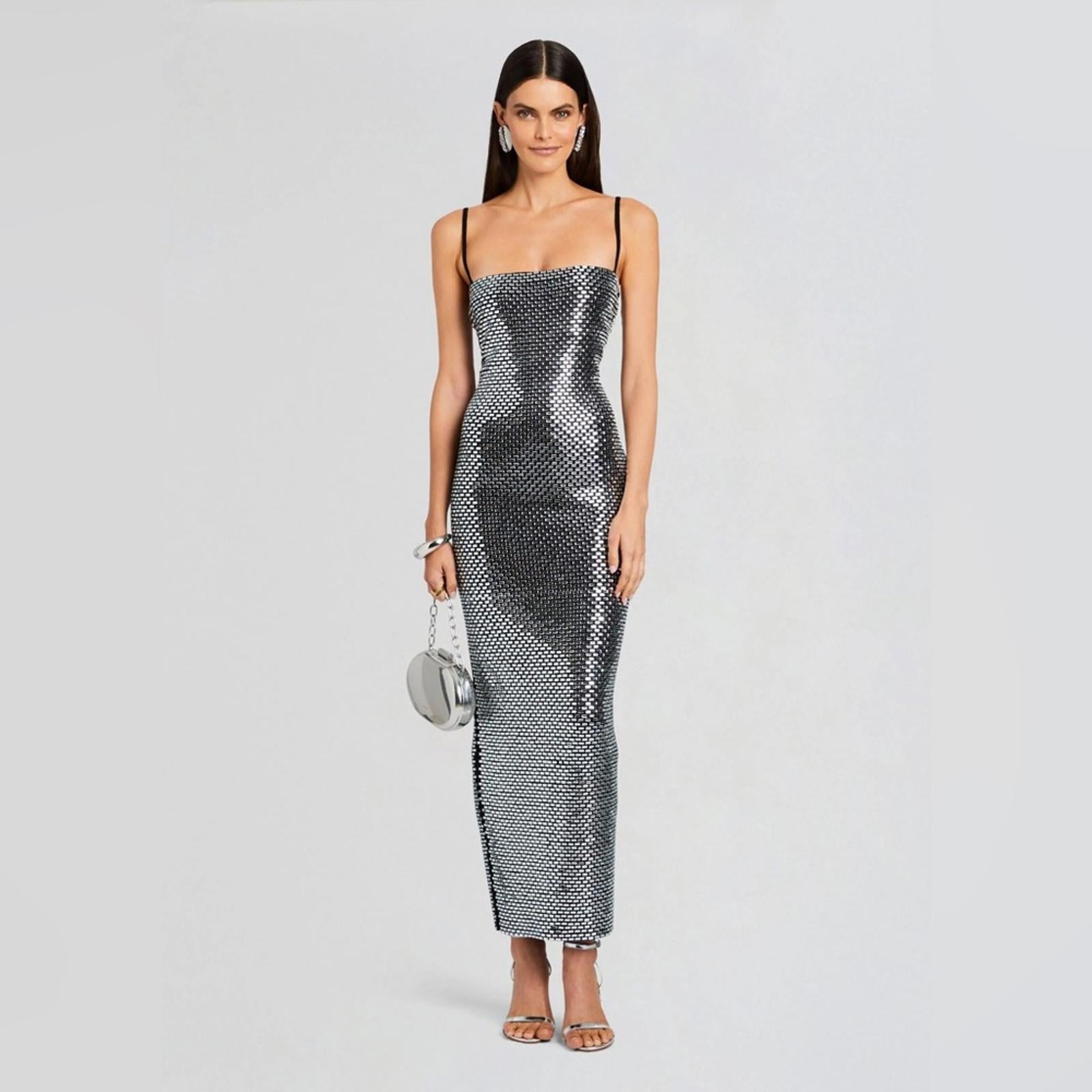 Retrofête Kyree Embellished Knit Dress in Black – Size Small, New with Tag