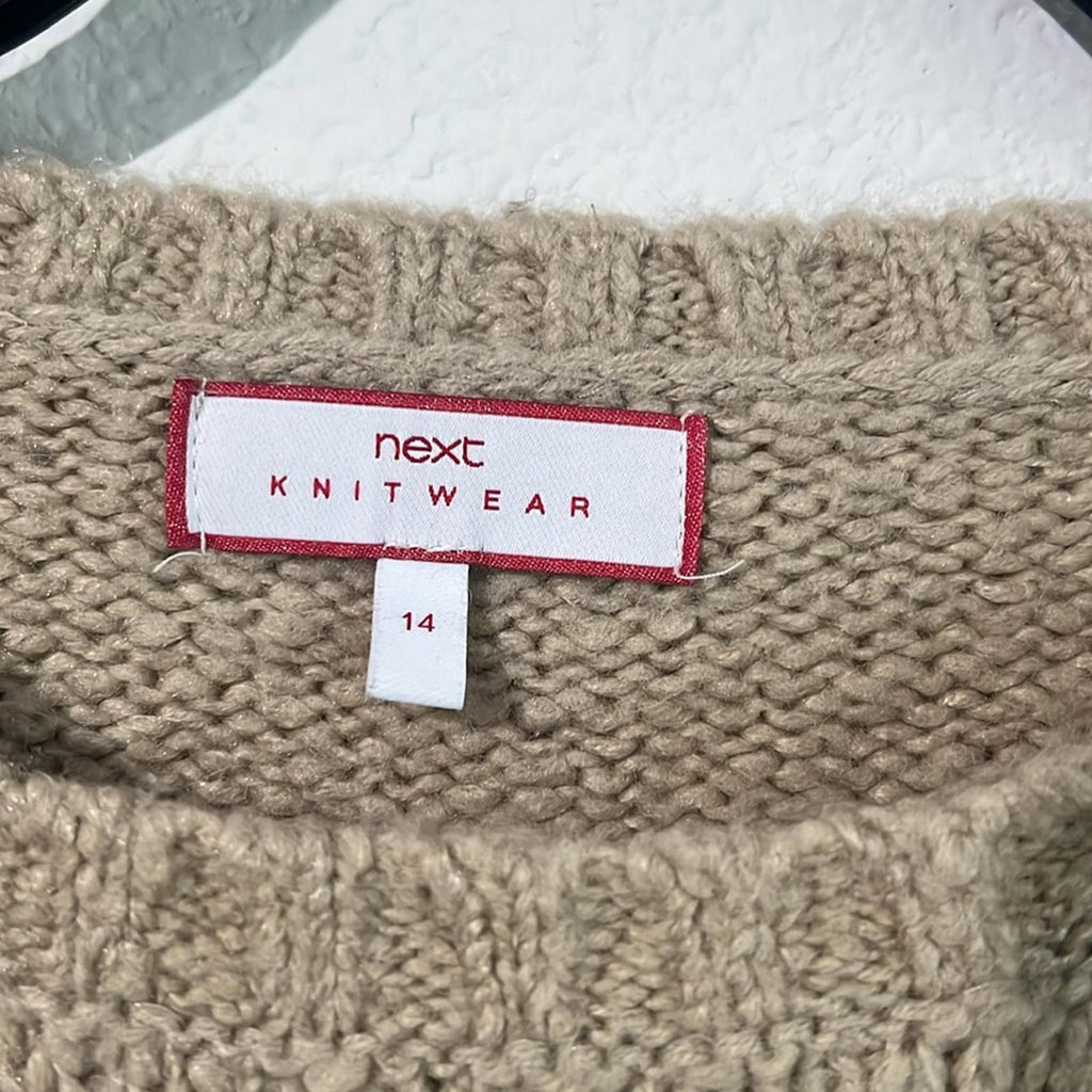 Next Reindeer Rudolf Crew-Neck Sweater, Size UK 14/US 10