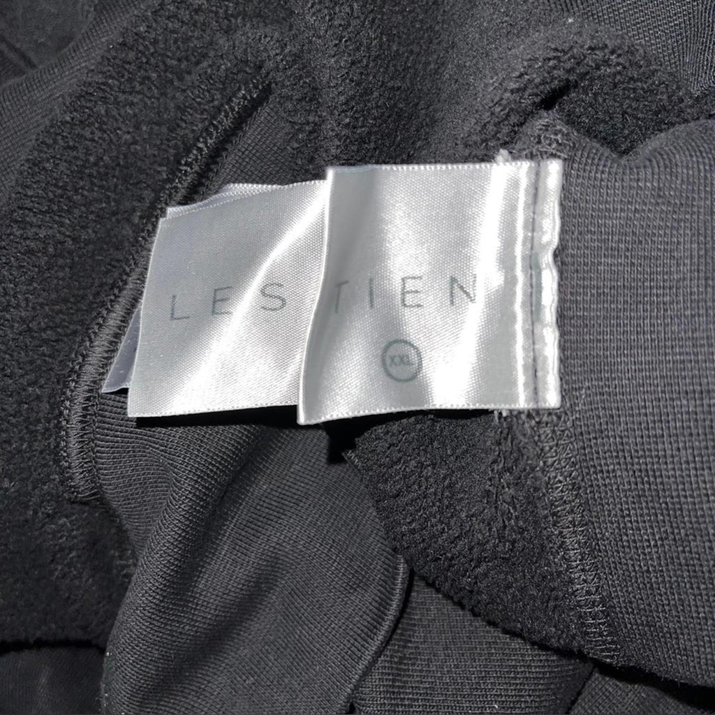 LES TIEN Black Heavyweight Raglan Hoodie, Size XXL EXCELLENT! Retail $220