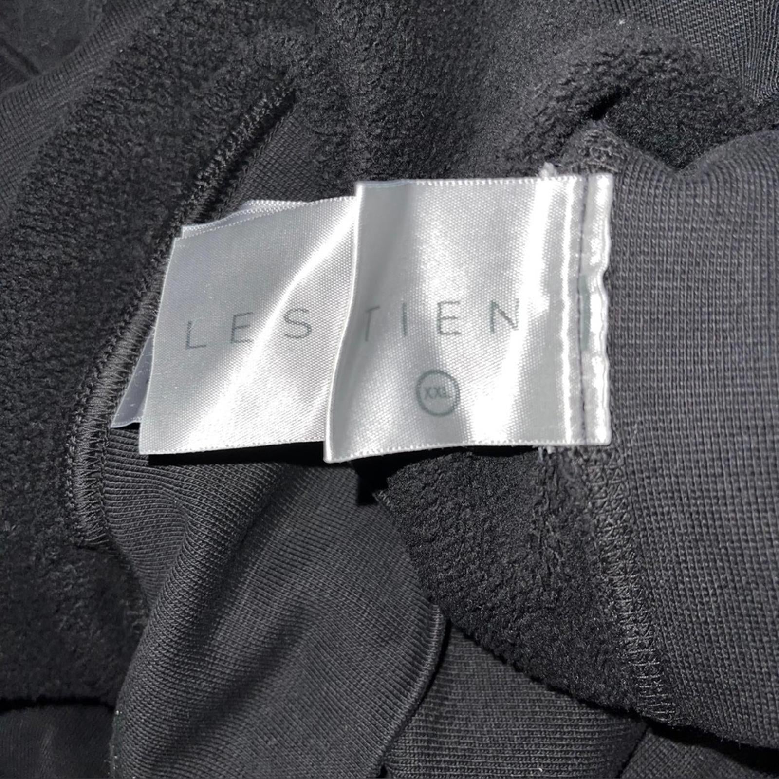 LES TIEN Black Heavyweight Raglan Hoodie, Size XXL EXCELLENT! Retail $220