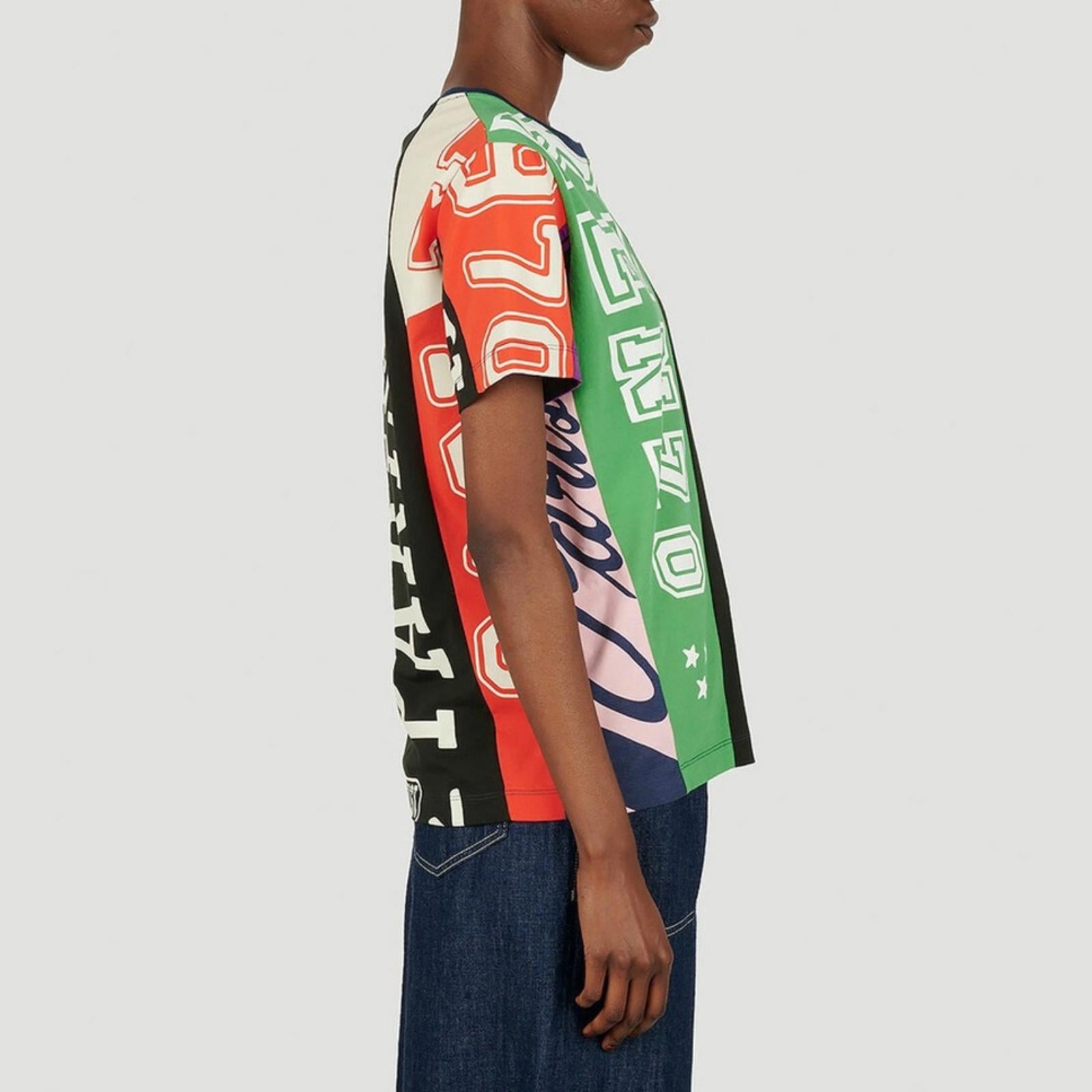 KENZO Flag Print Oversize Cotton T-Shirt, Size S New w/Tag