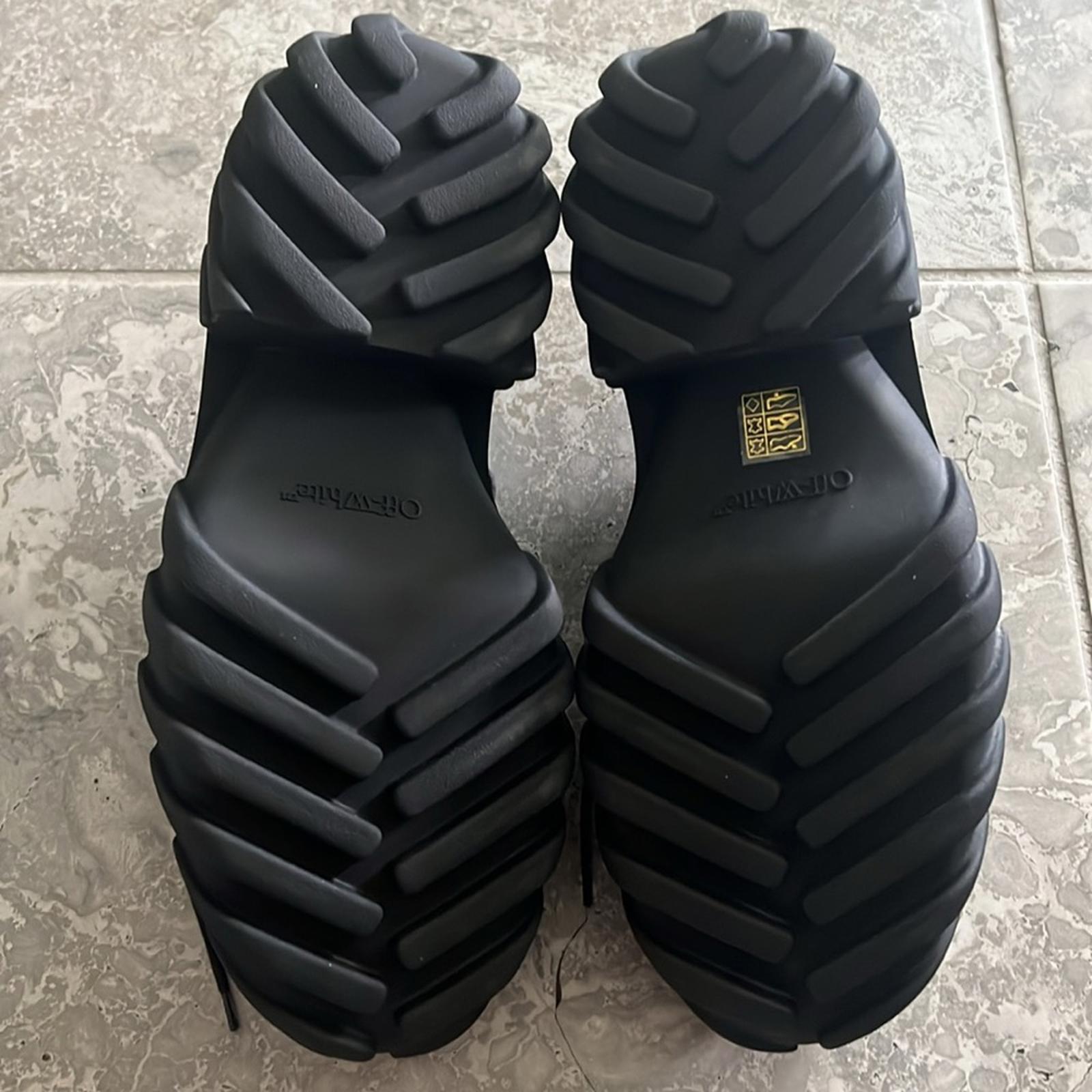 Off-White Men’s Exploration Derby Lug Sole Shoes in Black, NWT, Size 43