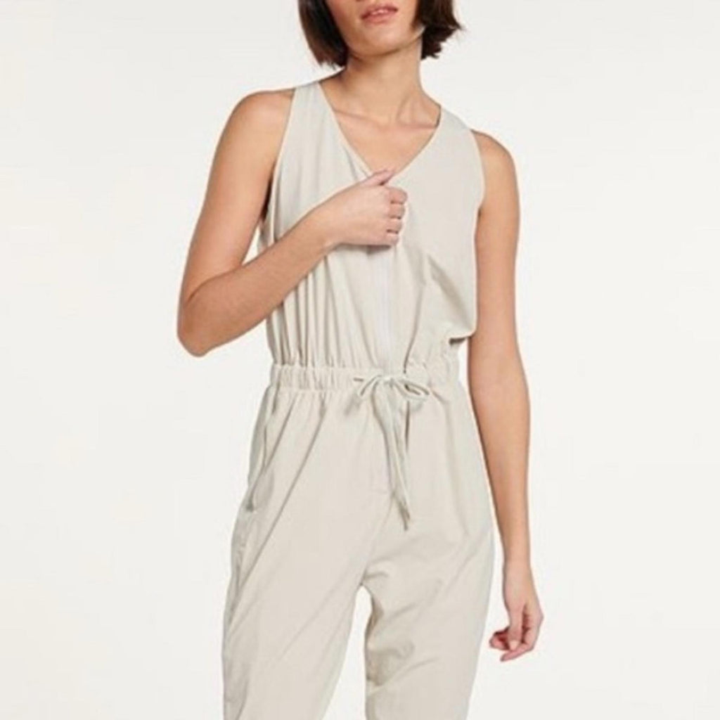 FLX Active Brown Sleeveless Woven Jumpsuit, Size XL, New with Tag