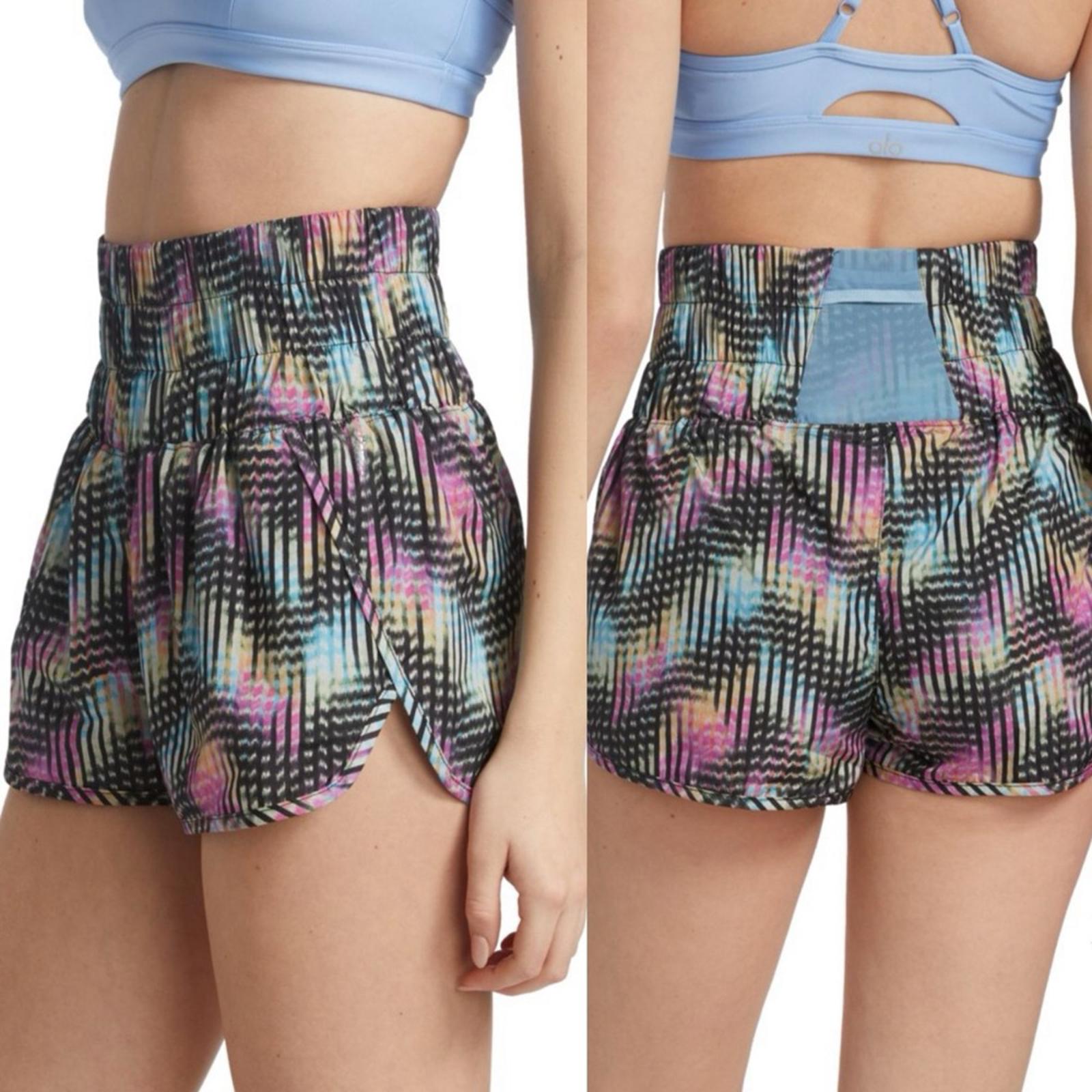 Free People Movement The Way Home Printed Shell Running Shorts, Size XS NWT