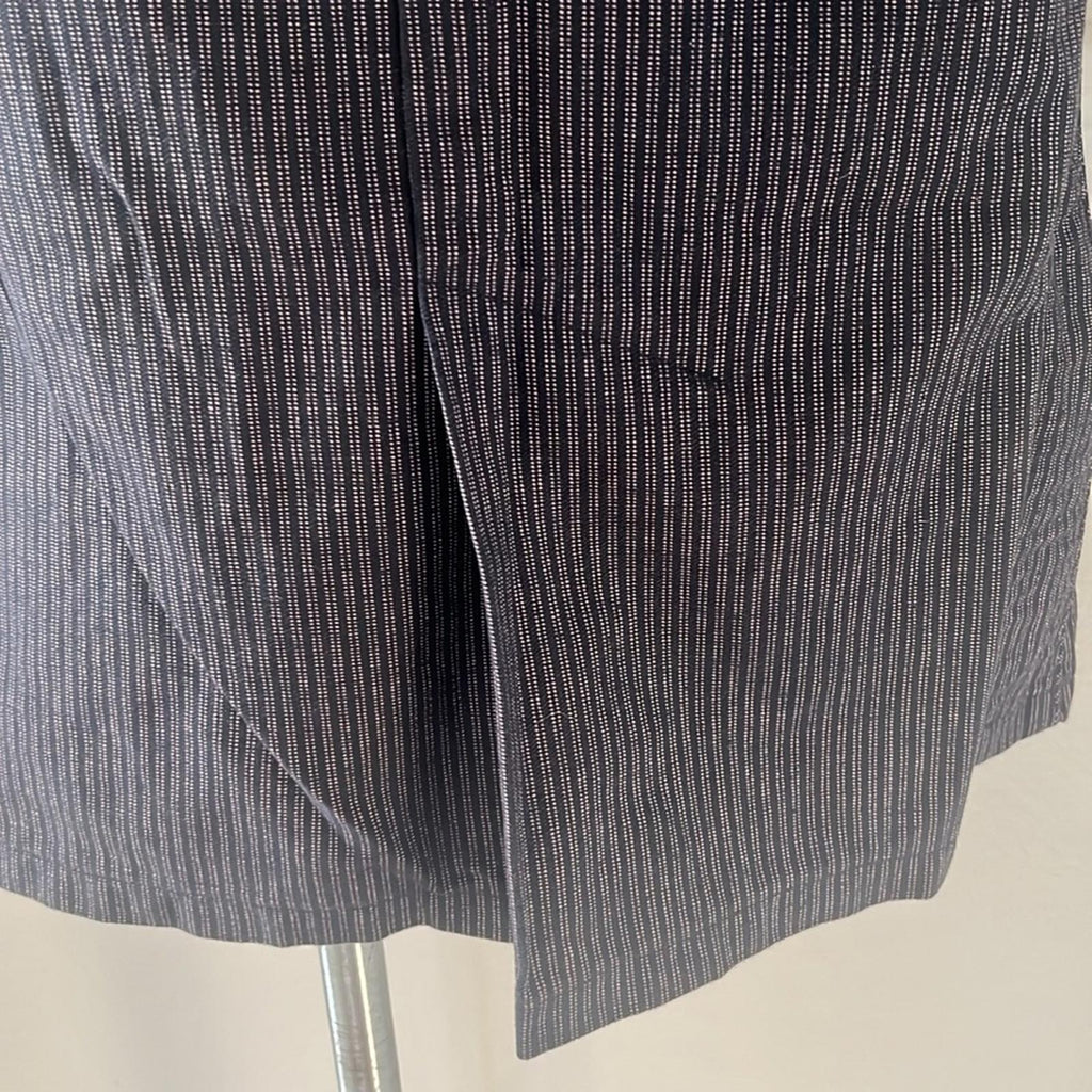 Marc Jacobs Structured Striped Cotton Denim Skirt, Size 10 EXCELLENT!