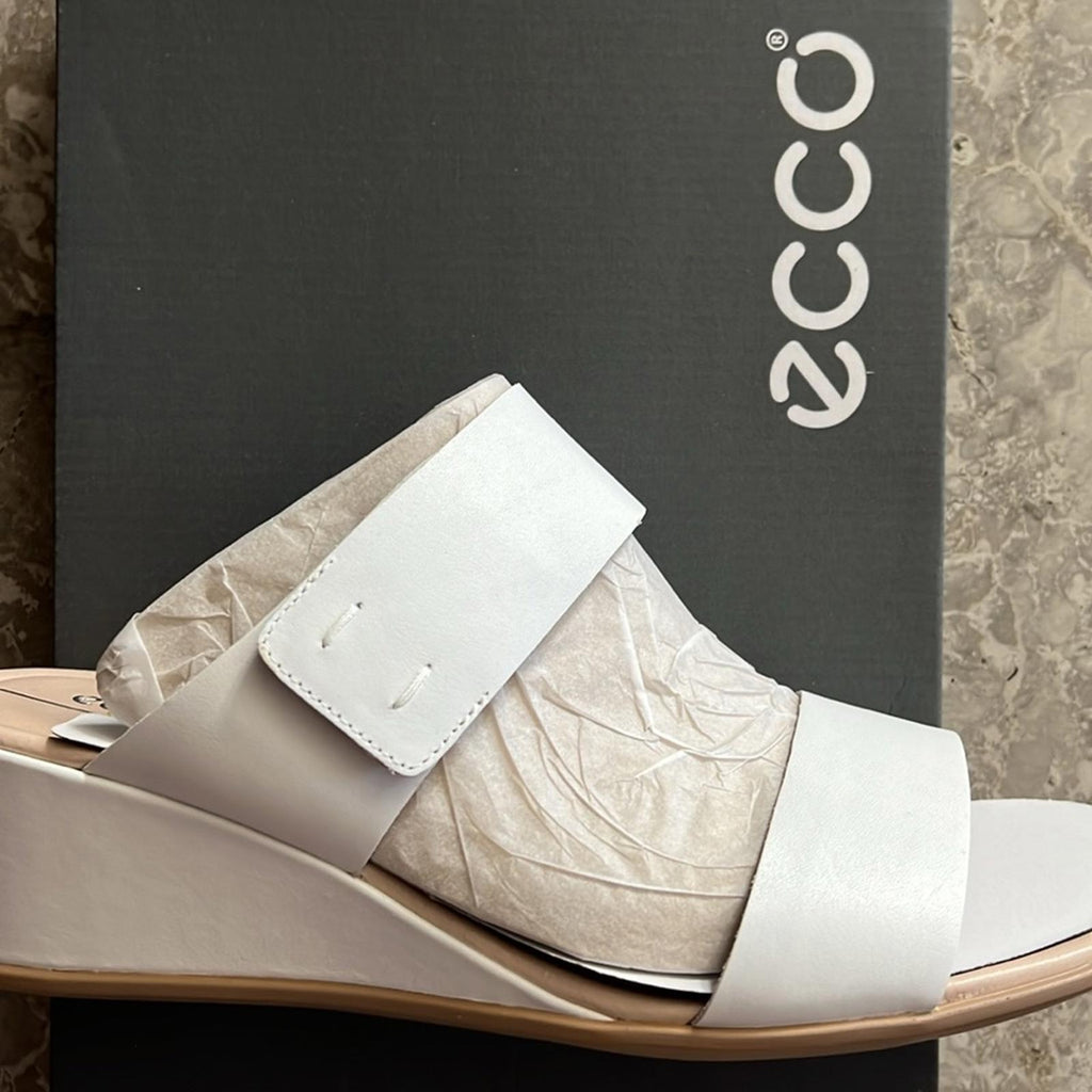 ECCO Shape 35 Wedge 2-Strap Sandals, Size EU 41 | US 10-10.5 NEW in Box $150