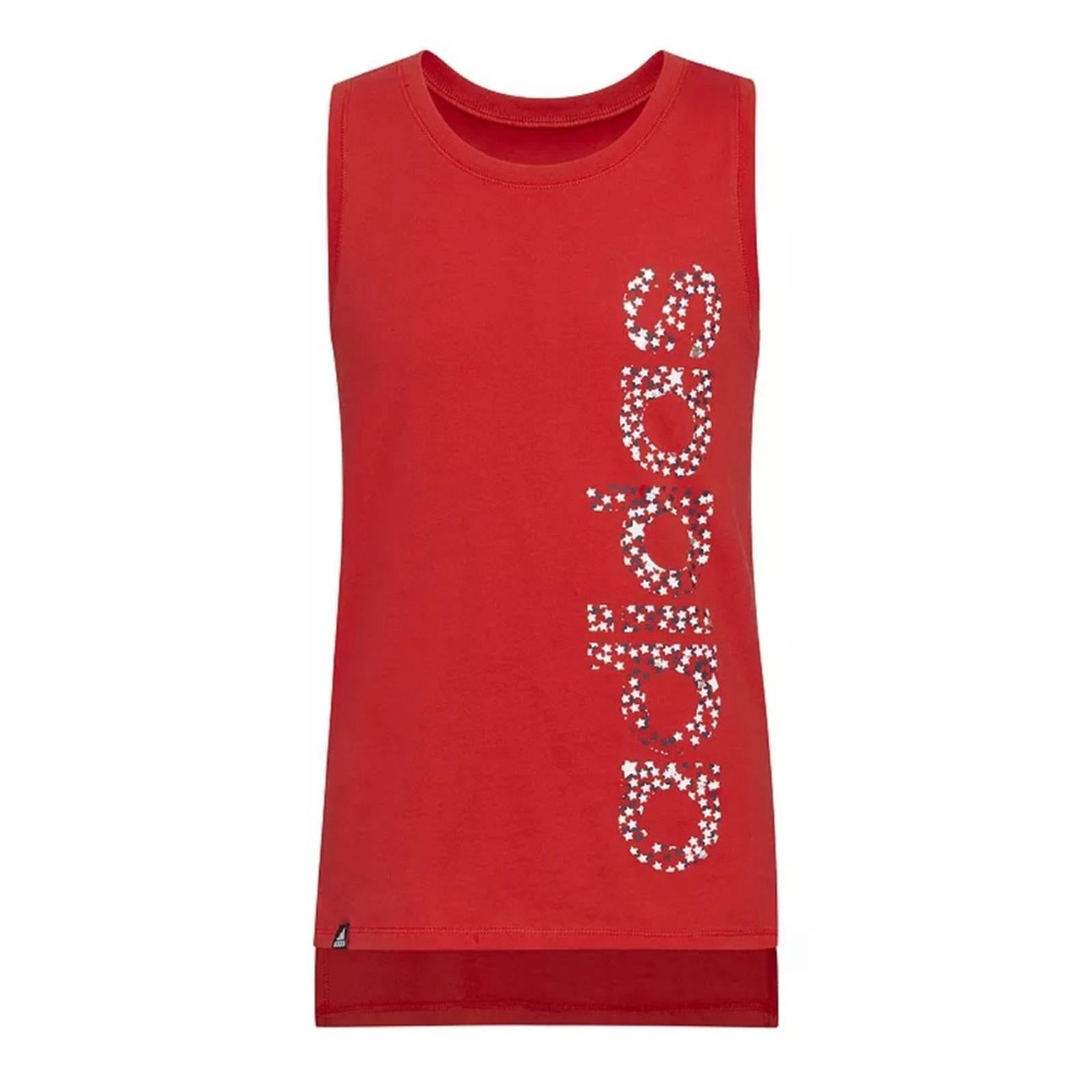 Adidas Girls Muscle Tank in Vivid Red, Size XL (16) New with Tag