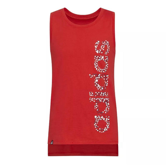 Adidas Girls Muscle Tank in Vivid Red, Size XL (16) New with Tag