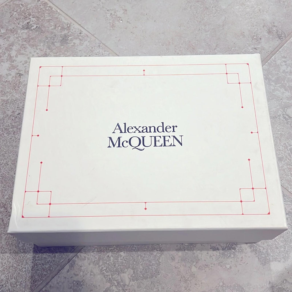 Alexander McQueen White Smooth Calf Leather Sneakers, Size EU 41 New in Box