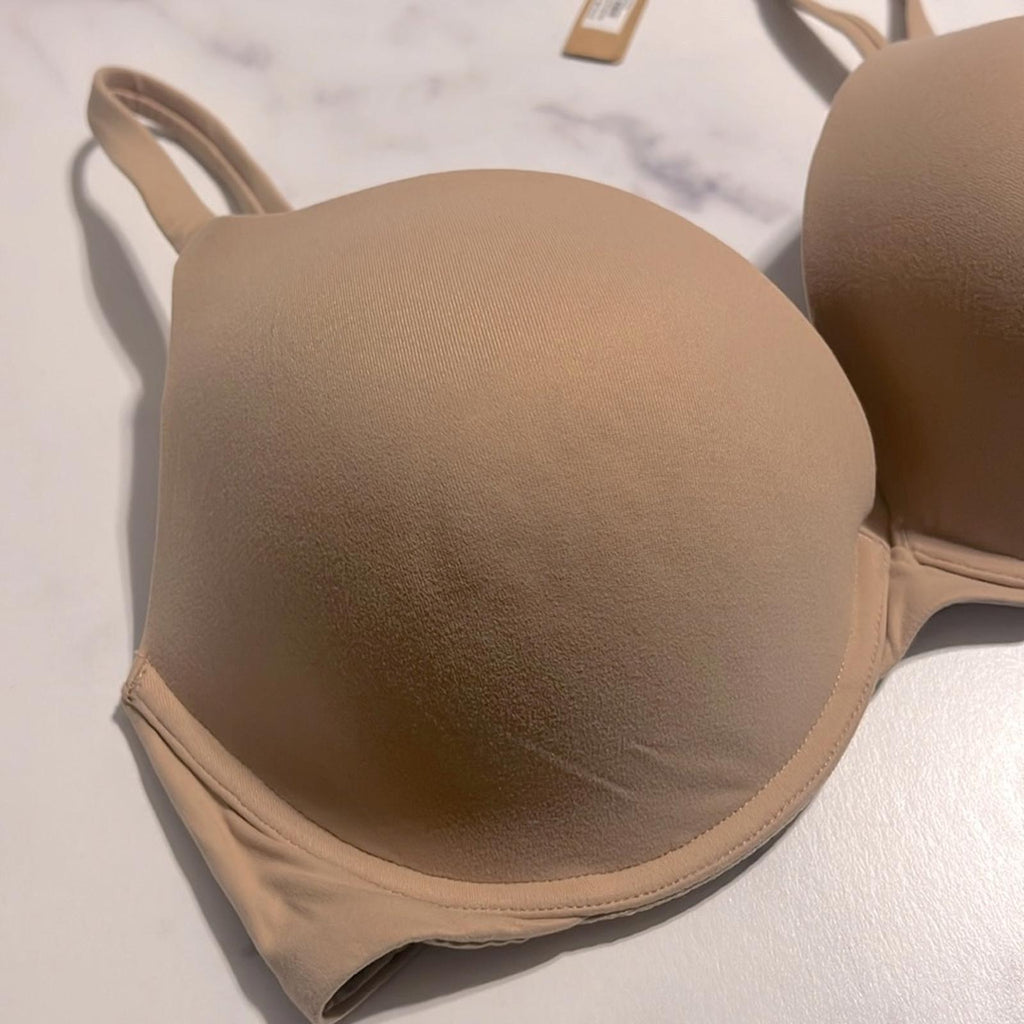 New SKIMS Clay Push-Up Fits Everbody Bra, Style BR-TPU-0022 Size 34DDD New w/Tag