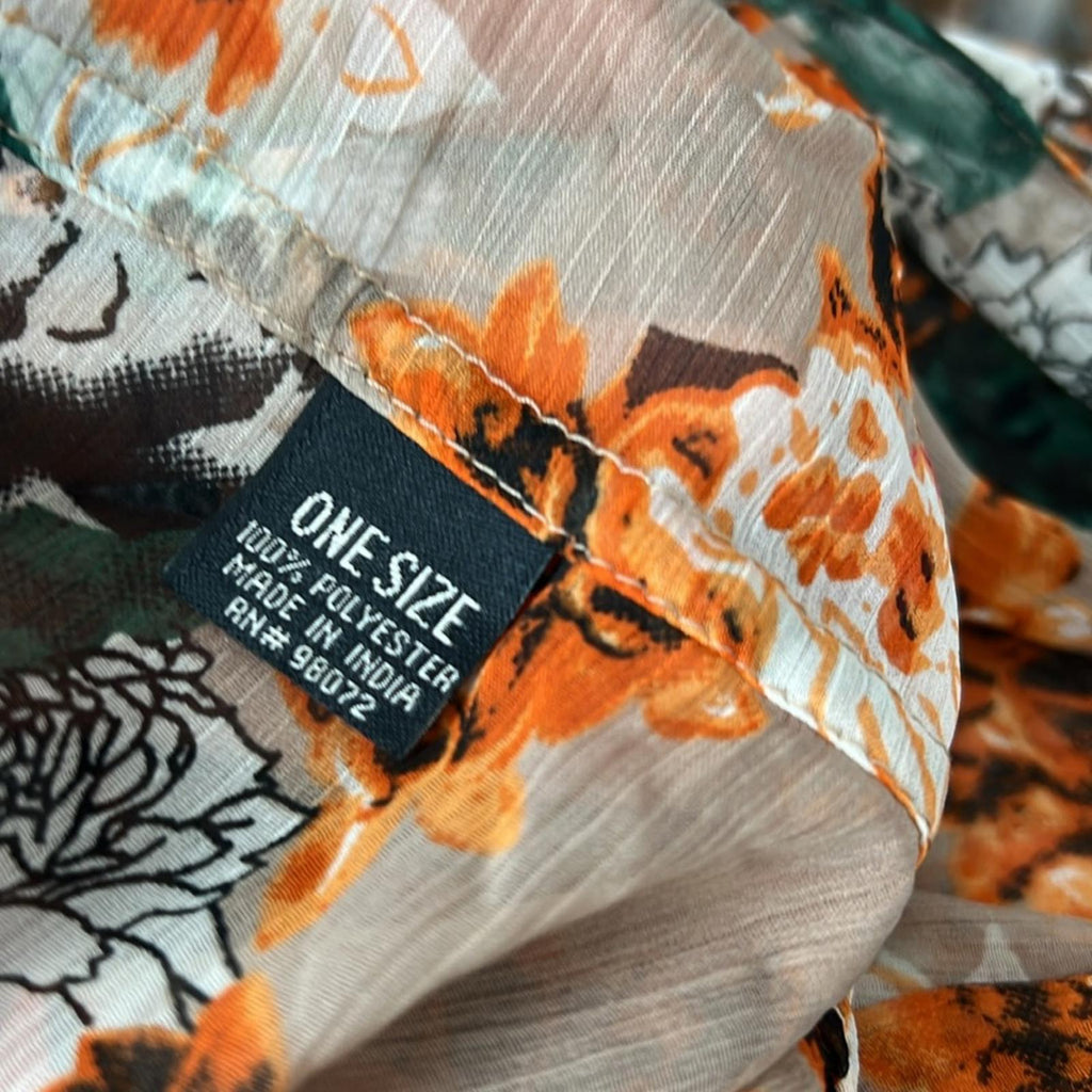 Infinity Scarf, Lightweight Floral Print