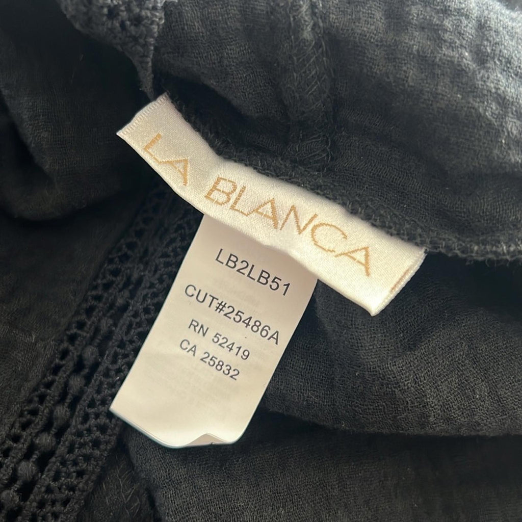 La Blanca Hooded CoverUp Tunic with Kangaroo Pockets, Size XS New w/Tag