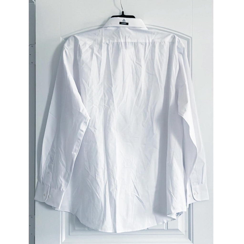 Lauren Ralph Lauren Stretch Slim Fit Dress Shirts in White, 18-18.5 (34/35) 2XL