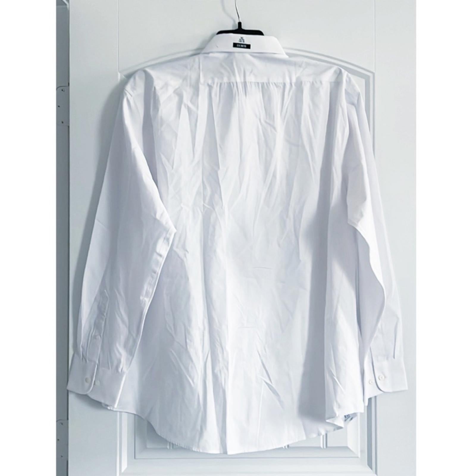 Lauren Ralph Lauren Stretch Slim Fit Dress Shirts in White, 18-18.5 (34/35) 2XL