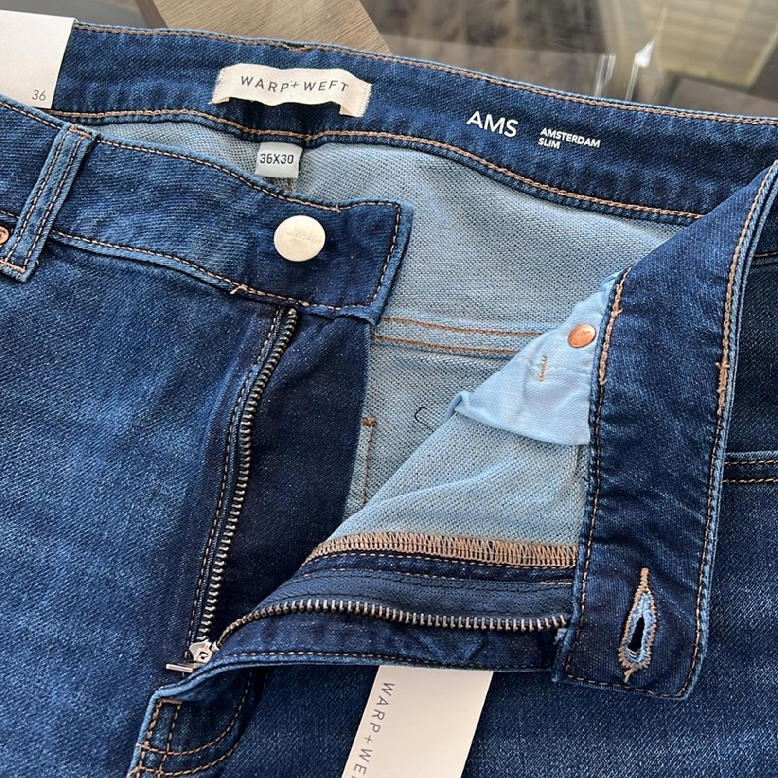 WARP + WEFT AMS Amsterdam Slim Stretch Jeans, Size W36 X L30 New with Tag