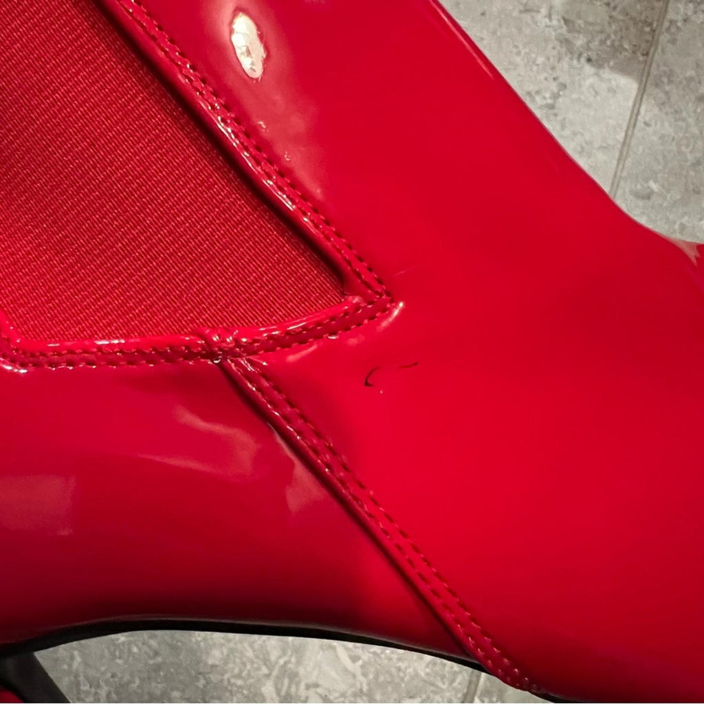 New INC Katalina Pointed-Toe Booties in Red, Size 8