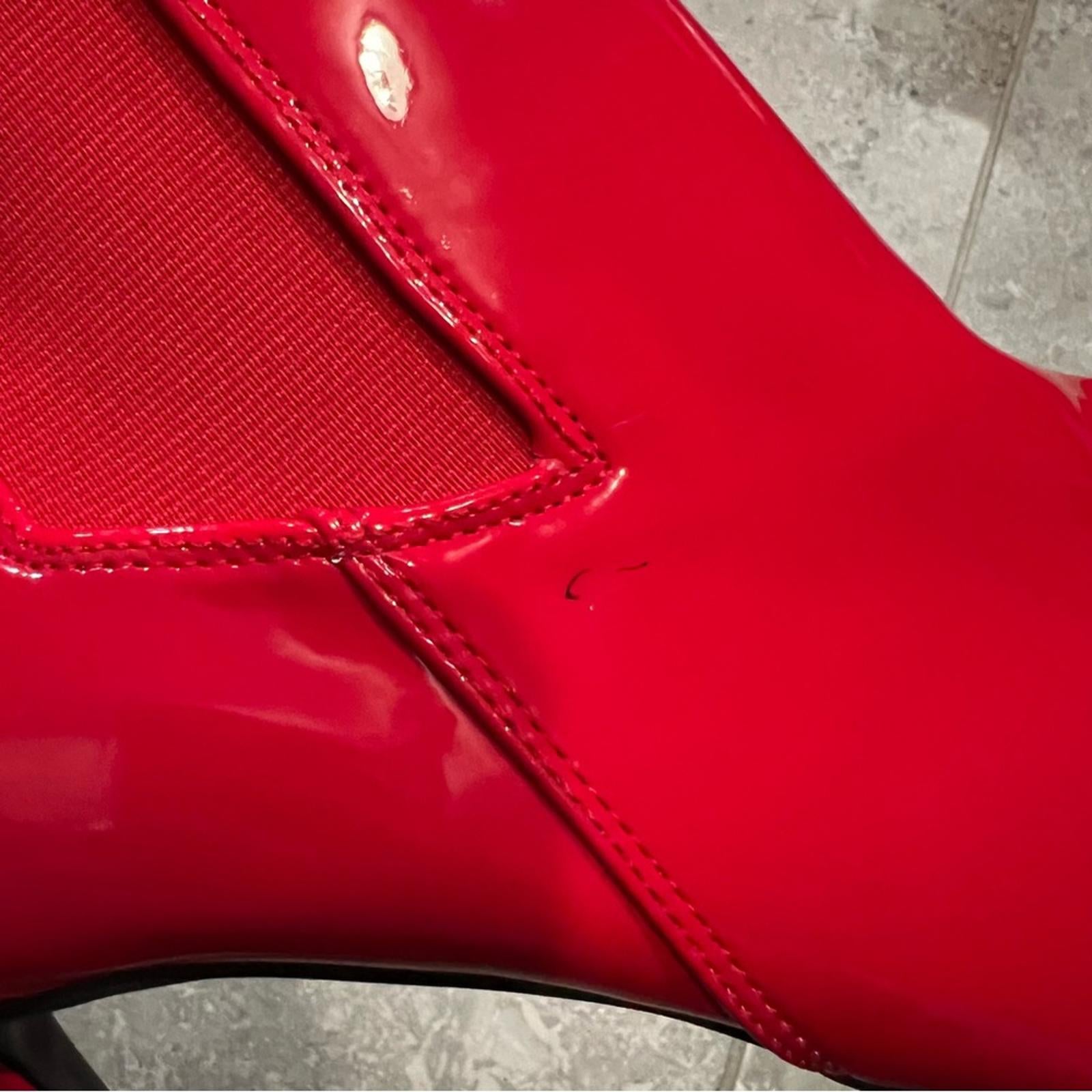 New INC Katalina Pointed-Toe Booties in Red, Size 8