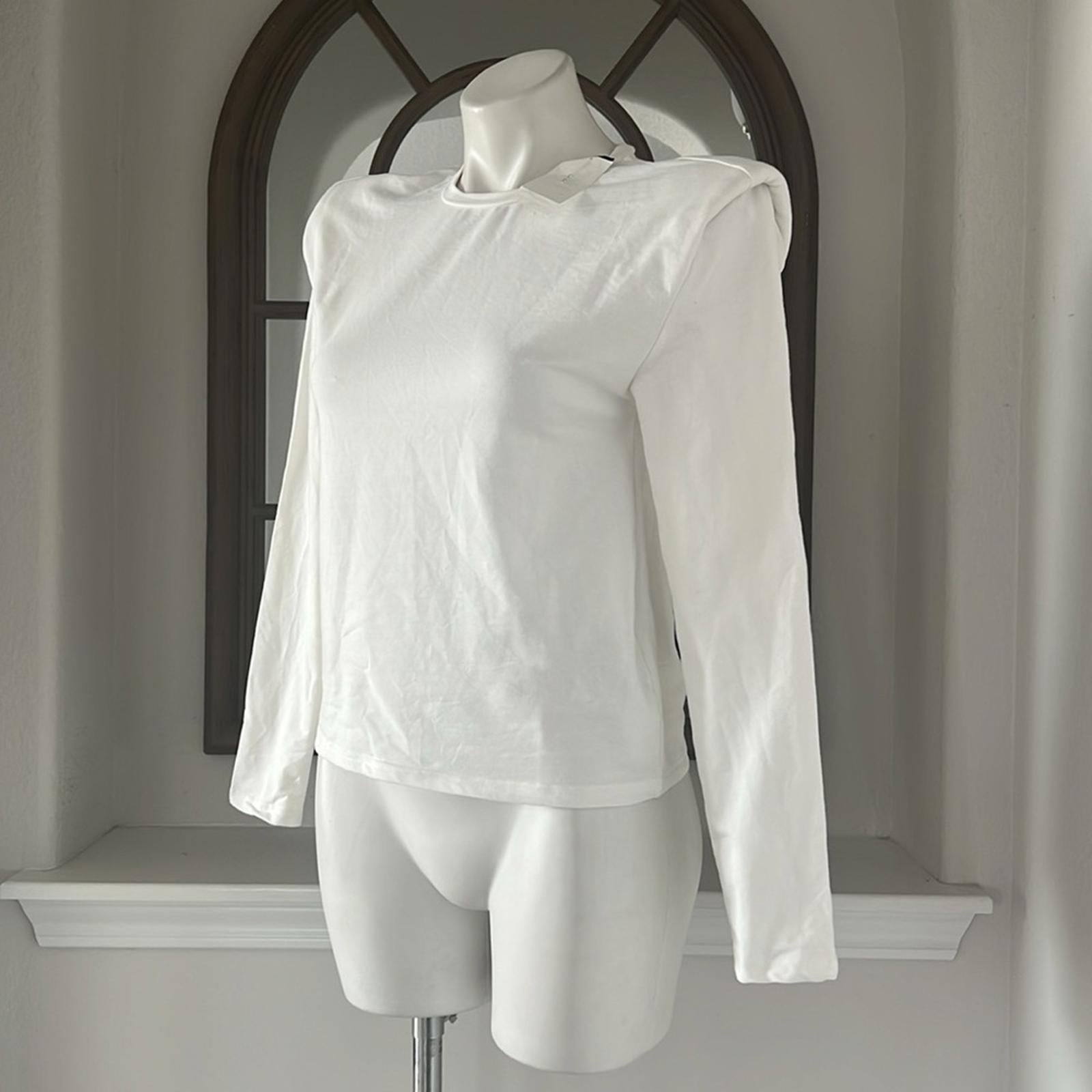 Walter Baker Bethany Extended Shoulder Top in White, Size S New w/Tag