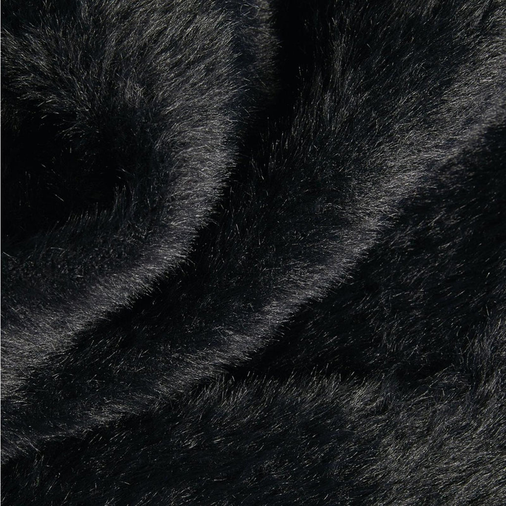 New ALEXANDER WANG V-Neck Faux Fur Cardigan w/Quilted Lining in Black Size L NWT
