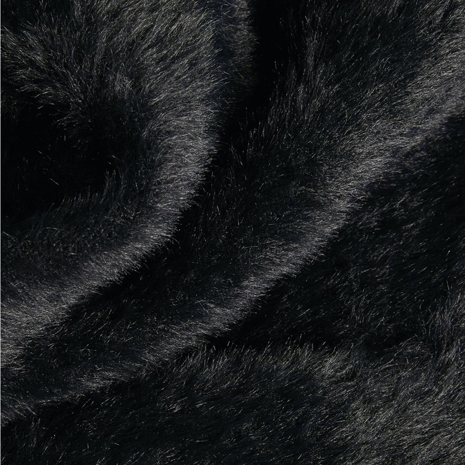 New ALEXANDER WANG V-Neck Faux Fur Cardigan w/Quilted Lining in Black Size L NWT