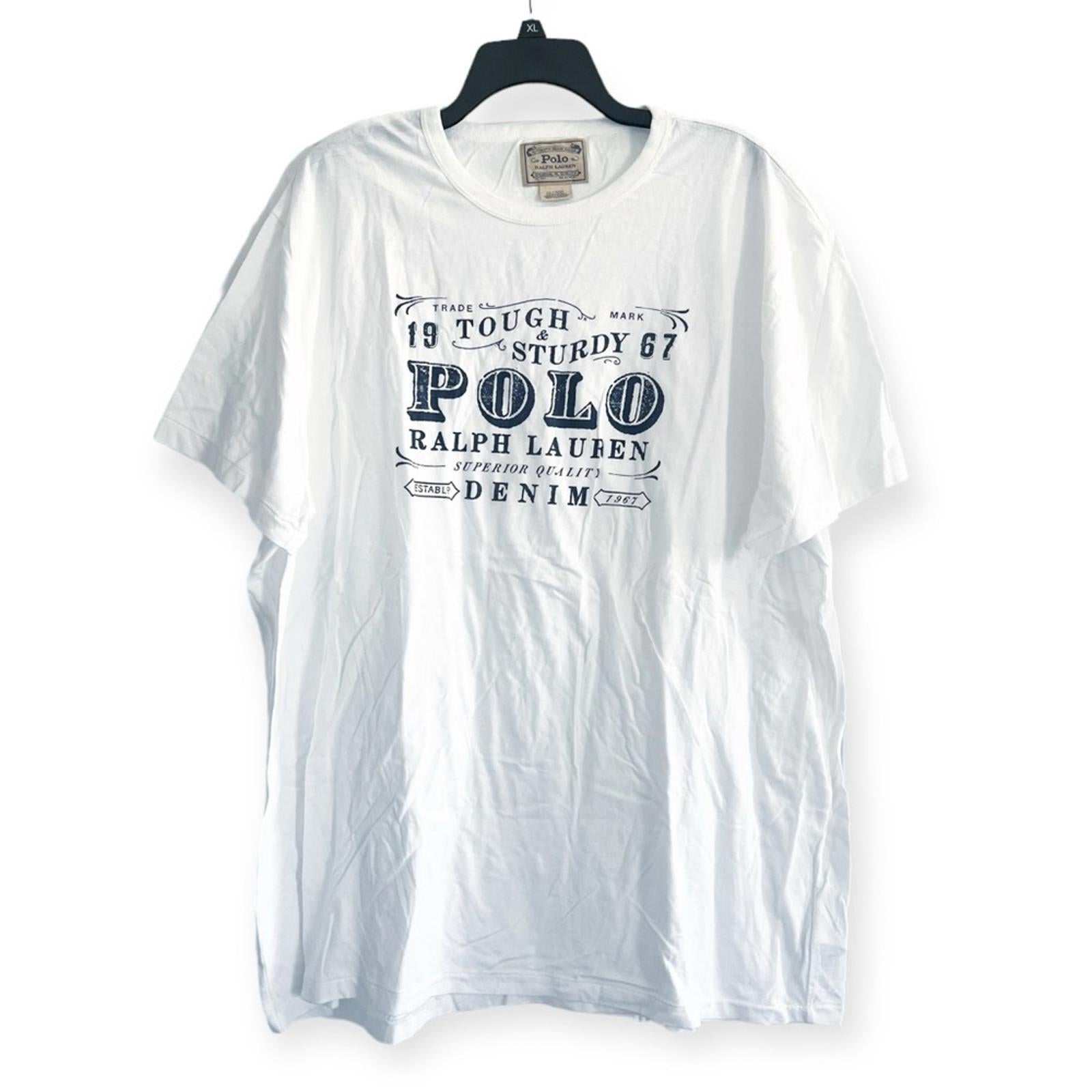 NEW Polo Ralph Lauren Tough & Sturdy Crewneck T-Shirt Men’s Size XXL New w/o Tag