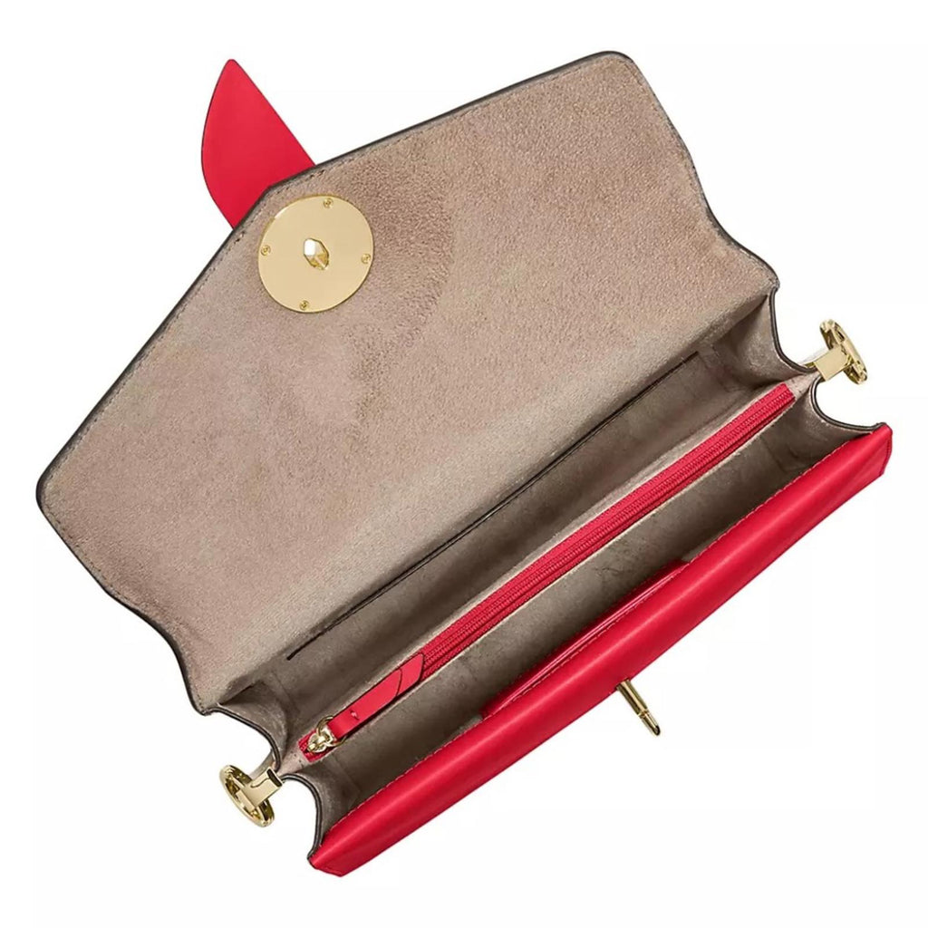 Michael Kors Studded Leather Convertible Shoulder Bag, Red NWT Retail $498