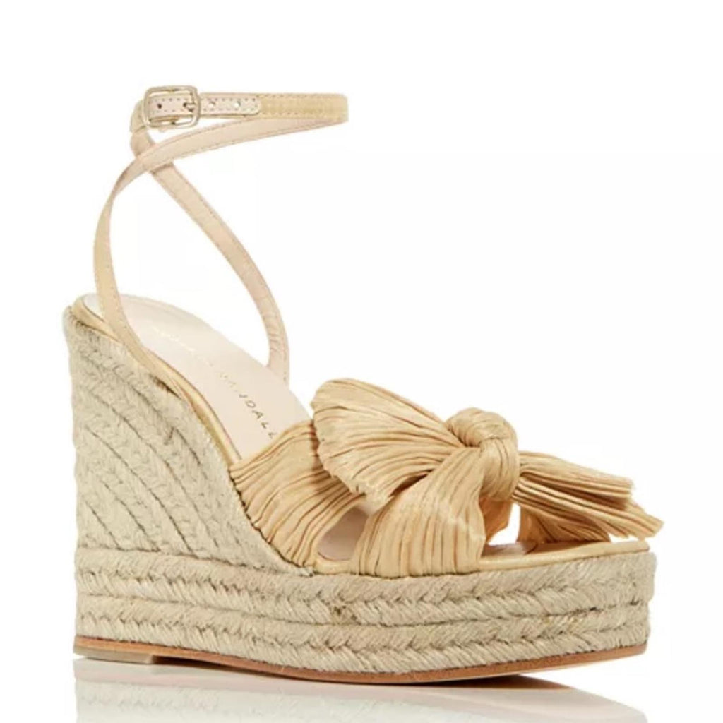 Loeffler Randall Peri Espadrille Wedge Sandals in Tan, Size 41/11 New in Box