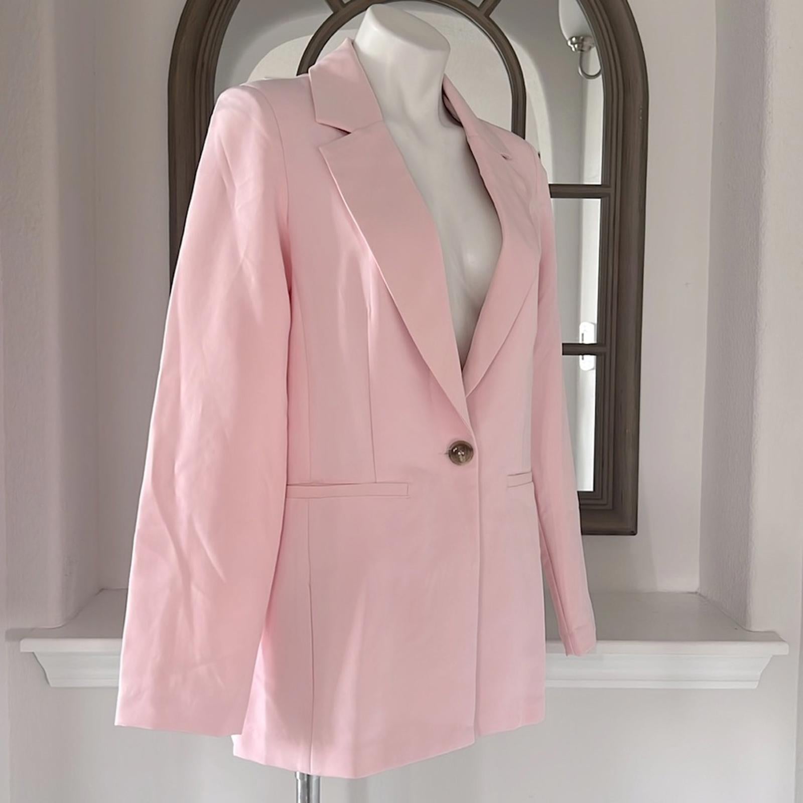 Sanctuary Bryce Woven Blazer in Pink, Size S New w/Tag