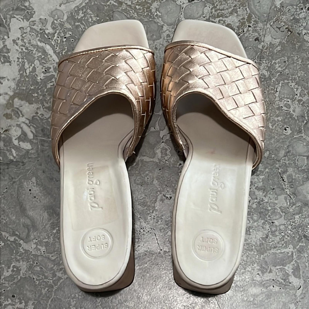 Paul Green Tisha Heel in Rosato Nappa Metallic, Size UK 5.5 US 8 EXCELLENT!