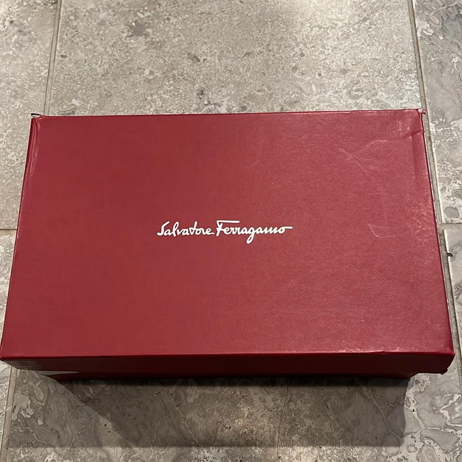Salvatore Ferragamo Dipped Leather Oxford Shoes Size 9 EEE NEW in Box + DustBag