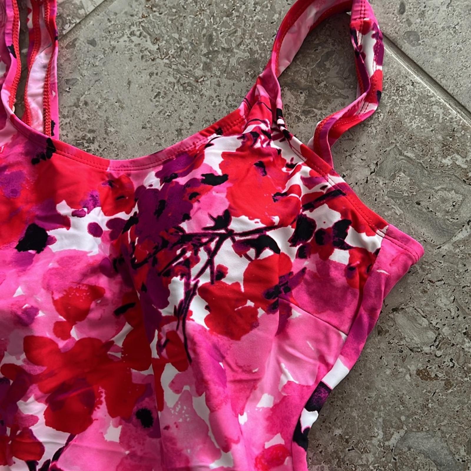 Shore Shapes One-Piece 2-in-1 Swimwear in Pink Purple, Size 12