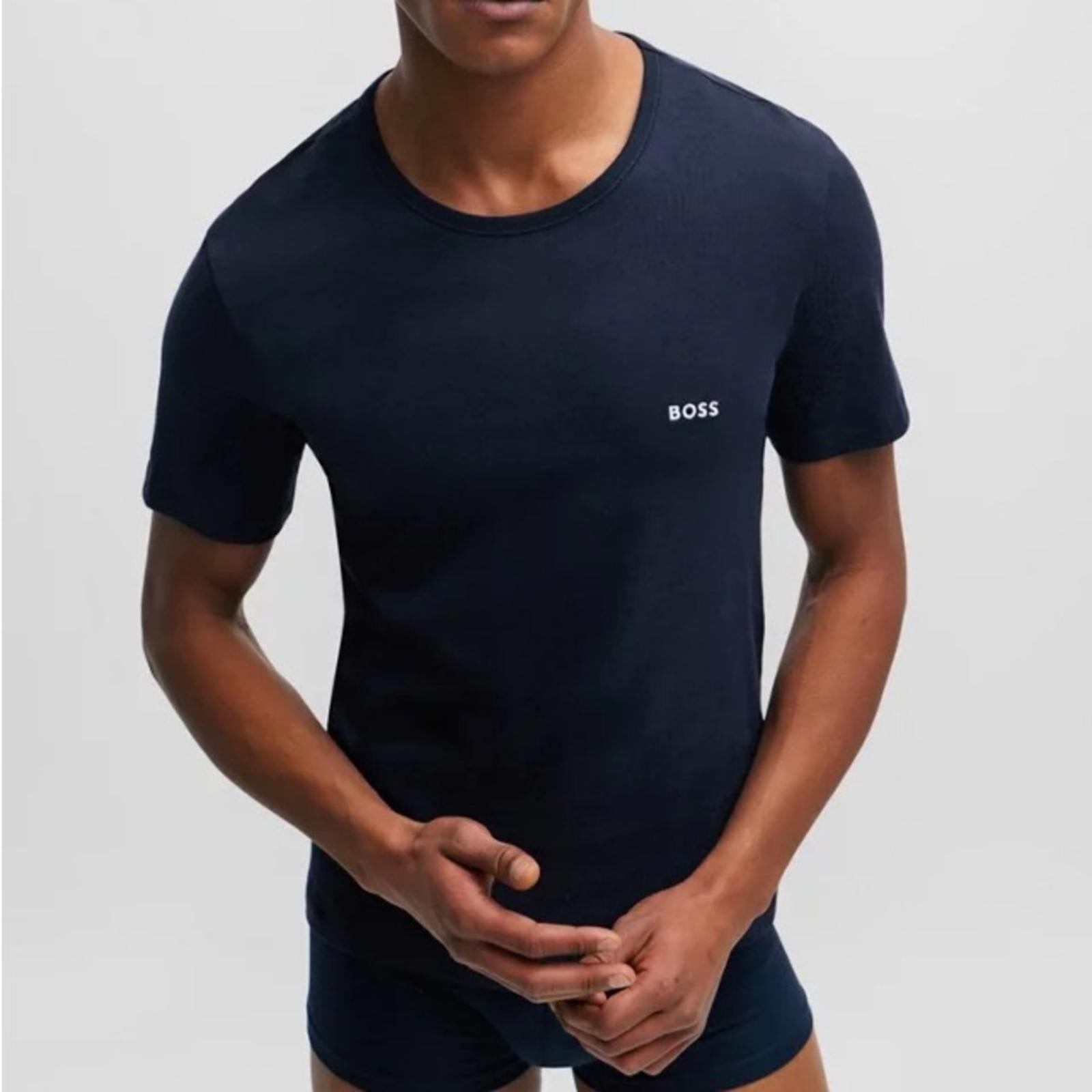 BOSS 3-Pack of Branded Underwear T-Shirts in Cotton Jersey Size S New in Box