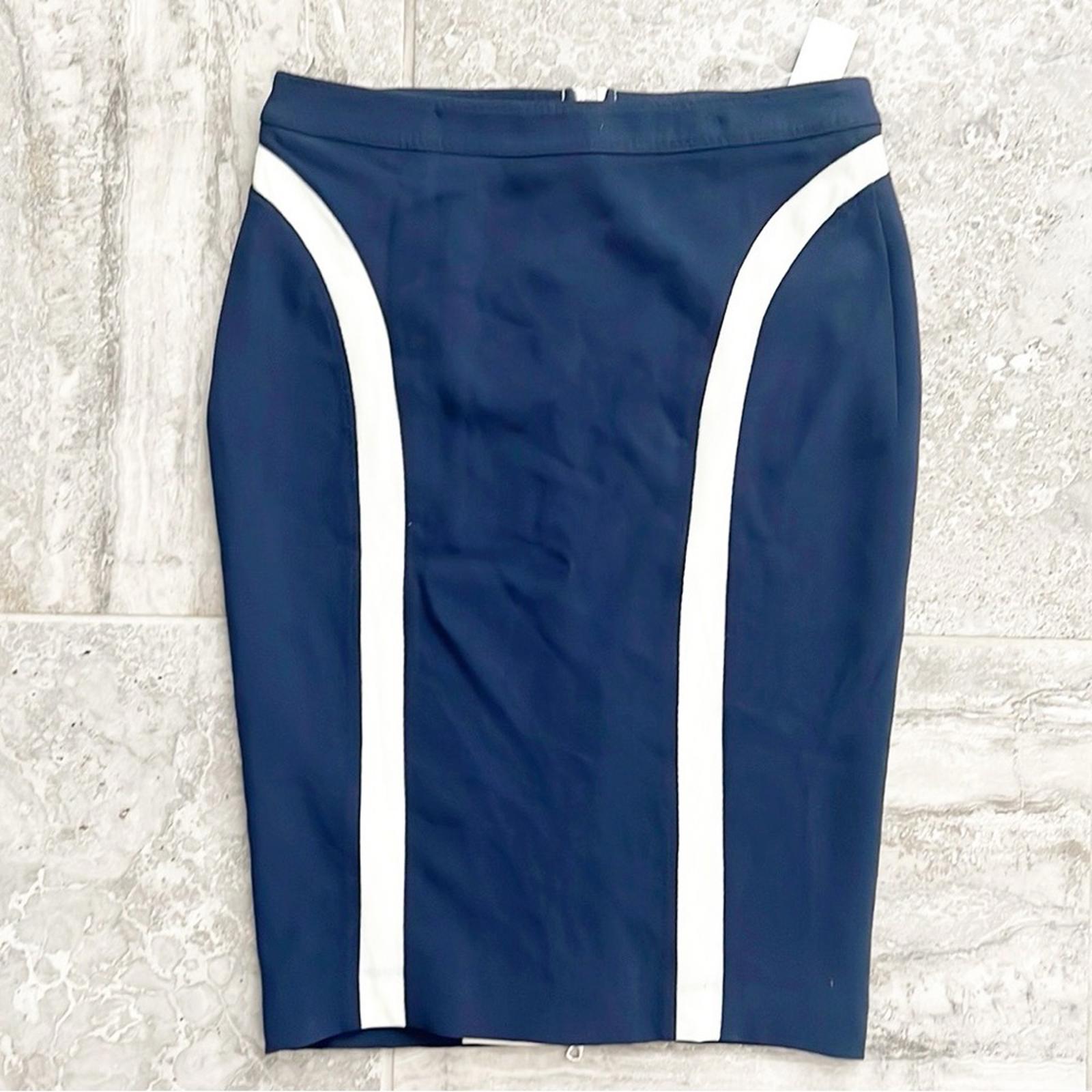 NWT Rag & Bone Midnight Scuba Skirt, Navy & Cream, Size 4 New w/Tag