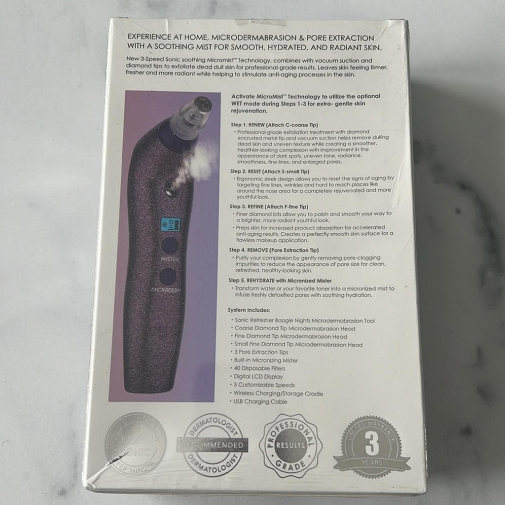 Michael Todd Beauty Limited Edition Sonic Refresher Microdermabrasion System NEW