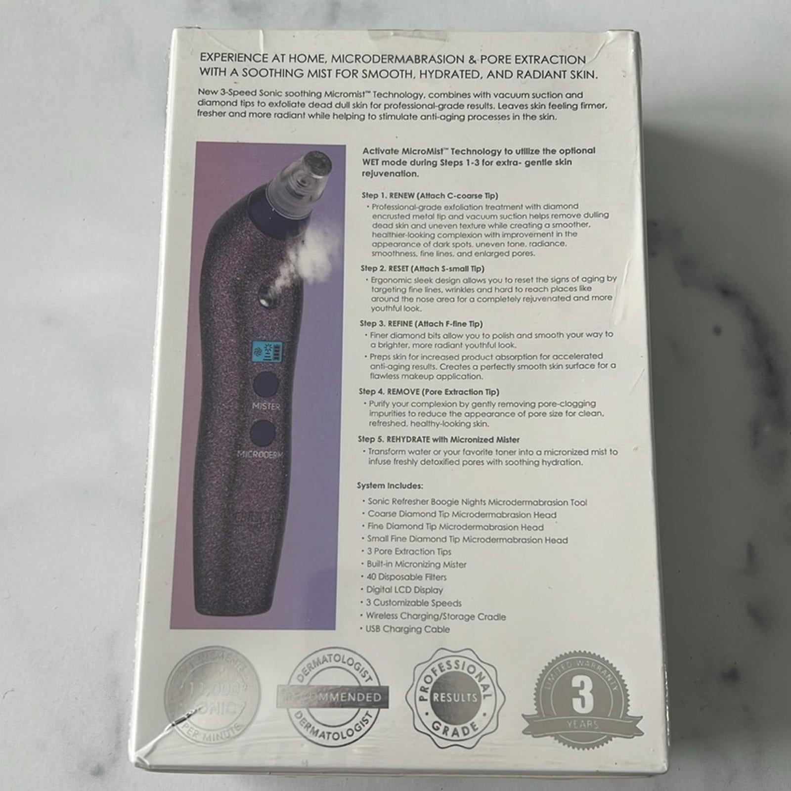 Michael Todd Beauty Limited Edition Sonic Refresher Microdermabrasion System NEW