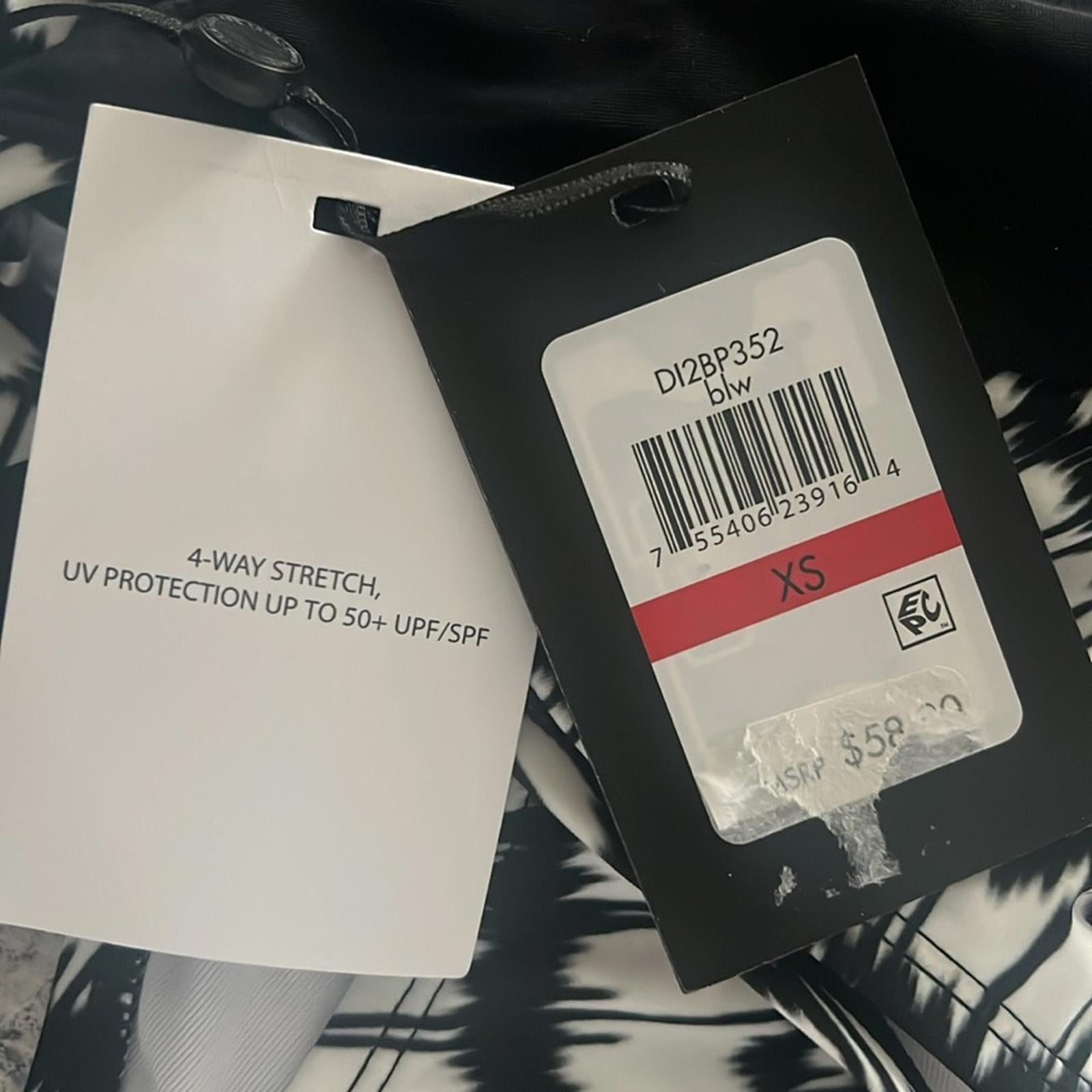 DKNY Bikini Set, Square-Neck Top $68 High-Waist Bottom $58 Size XS New w/Tag