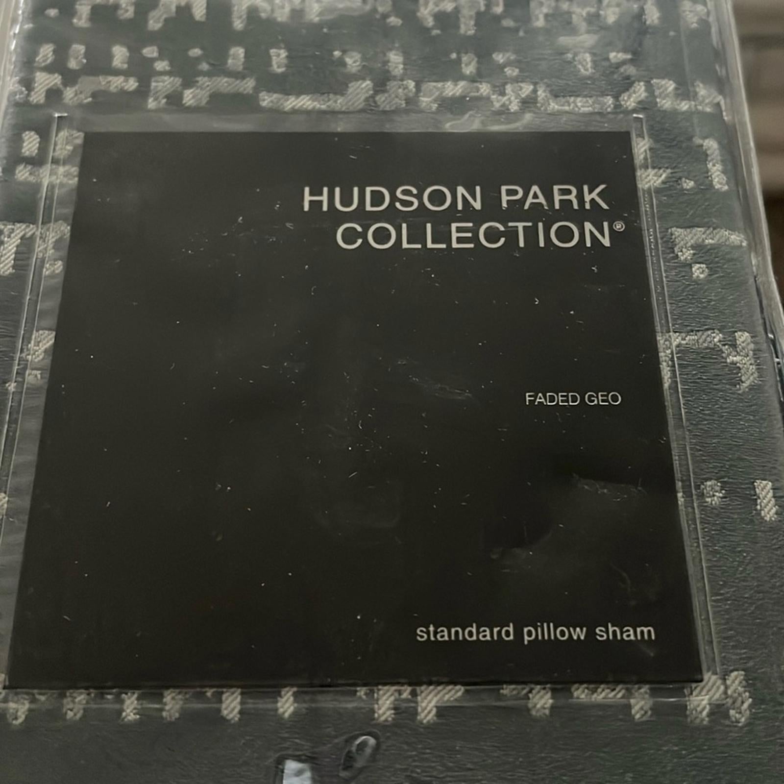 Hudson Park Collection Faded Geometric Standard Sham, New w/Tag $130
