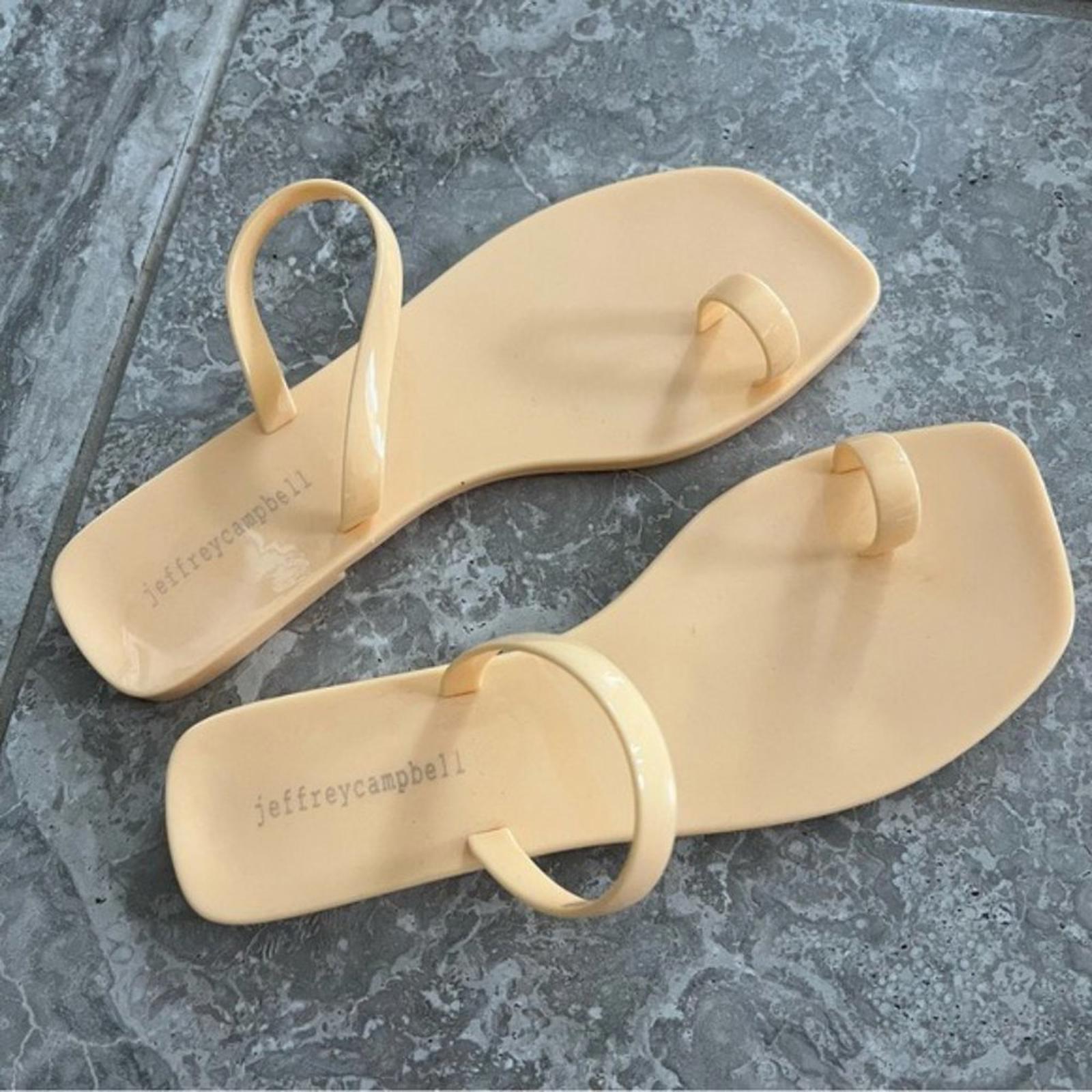 Jeffrey Campbell Toe Loop Sandals in Light Orange, Size 8 New in Box