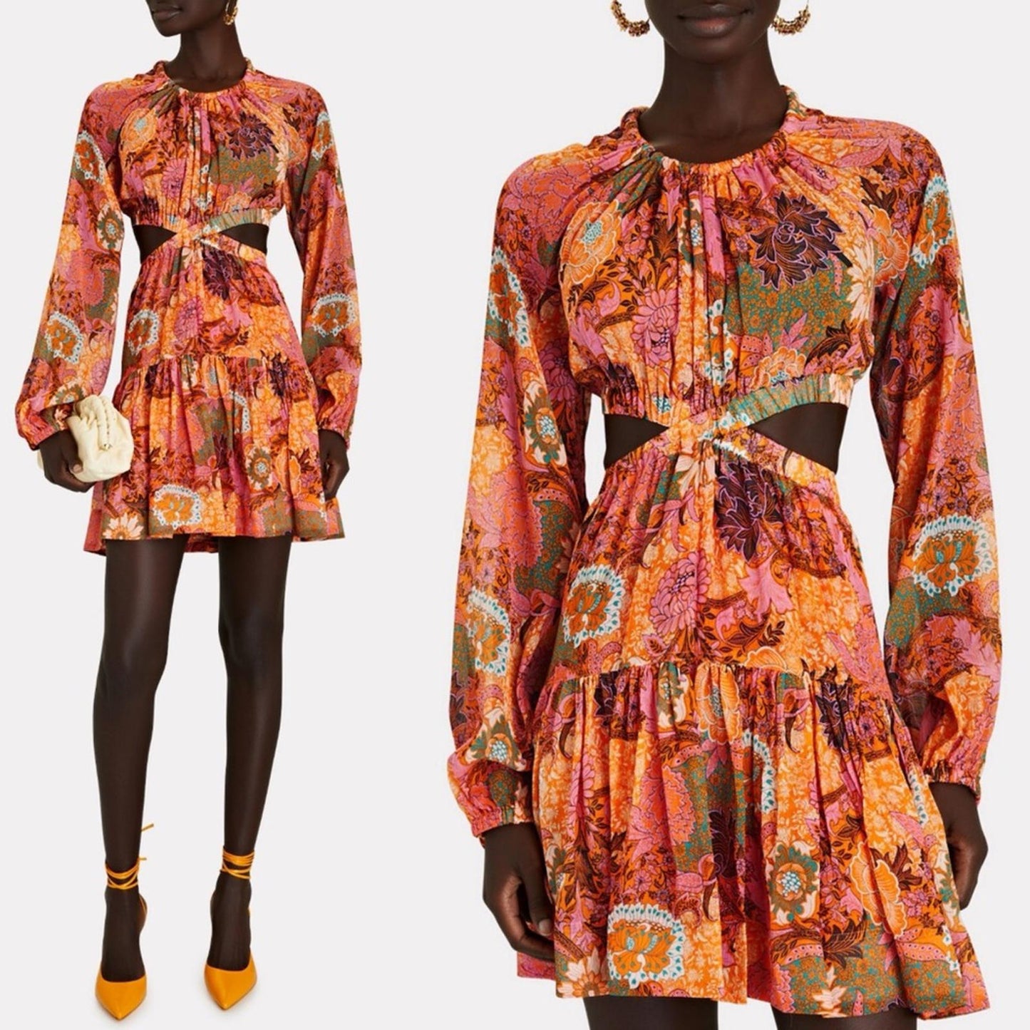 A.L.C. Izzy Silk Fit &Flare Cutout Dress, Size 4 New w/Tag Retail $695 SOLD OUT!