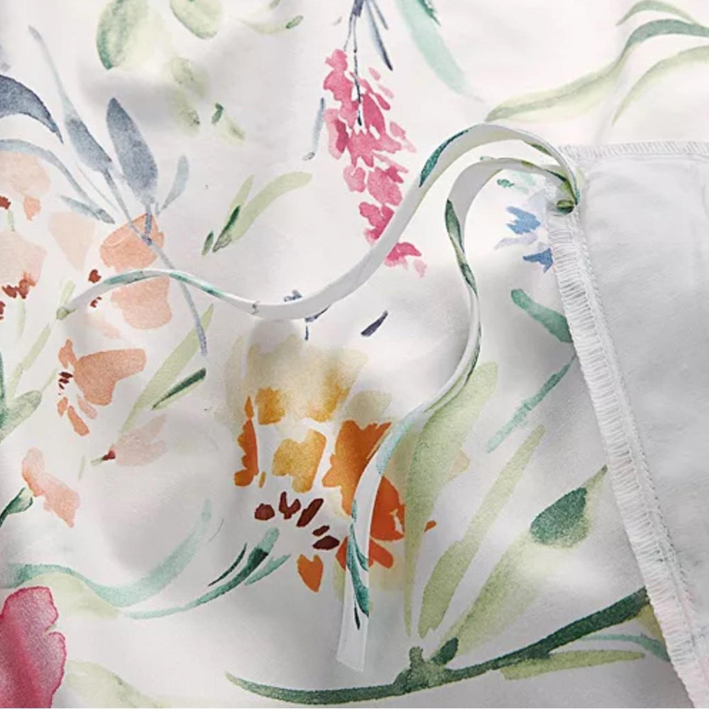 Sky Pastel Perennials Duvet Cover Set, Twin New in Box Retail $230