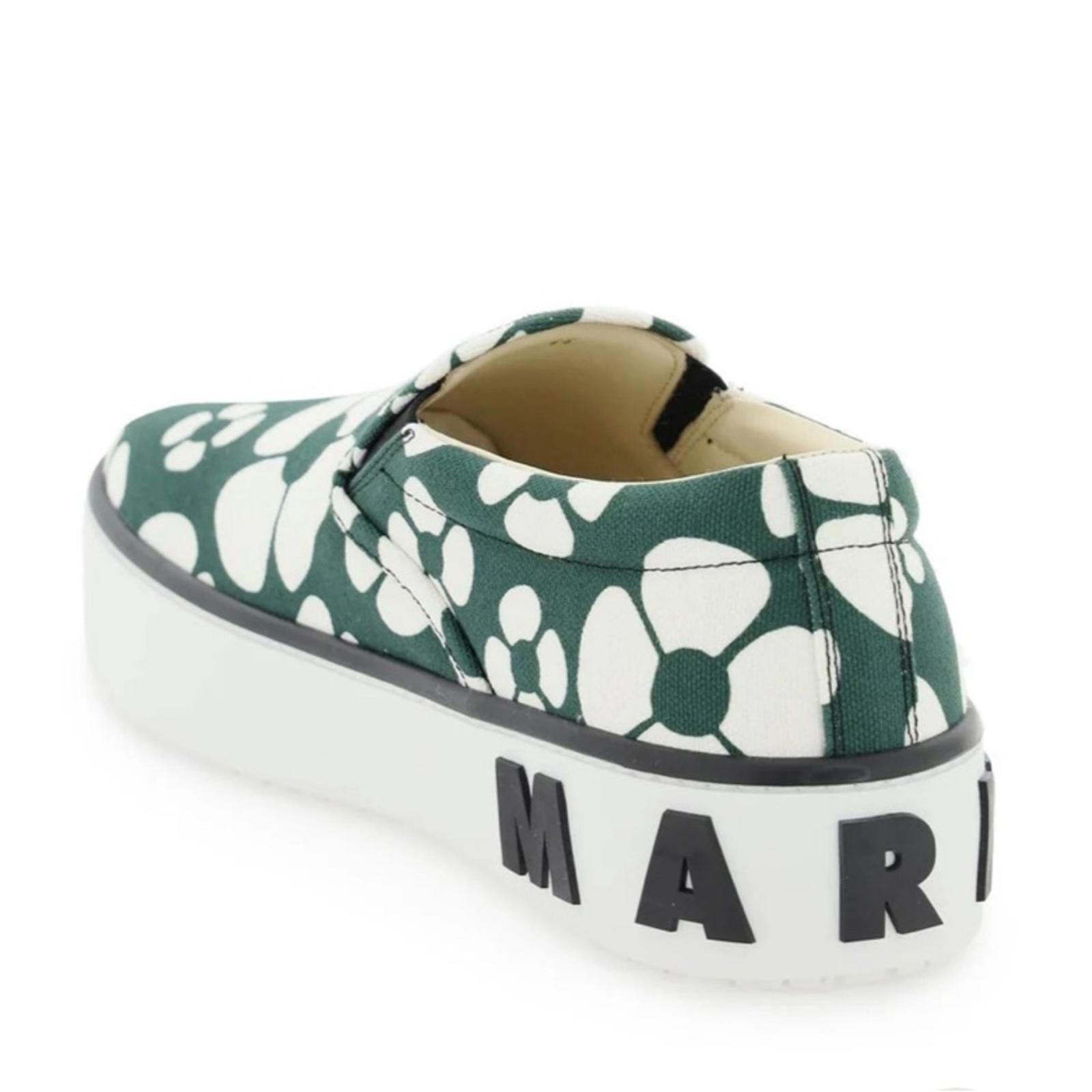 Marni X Carhartt Floral Low-Cut Slip-On Sneakers, Size EU44 US11 New w/DustBag