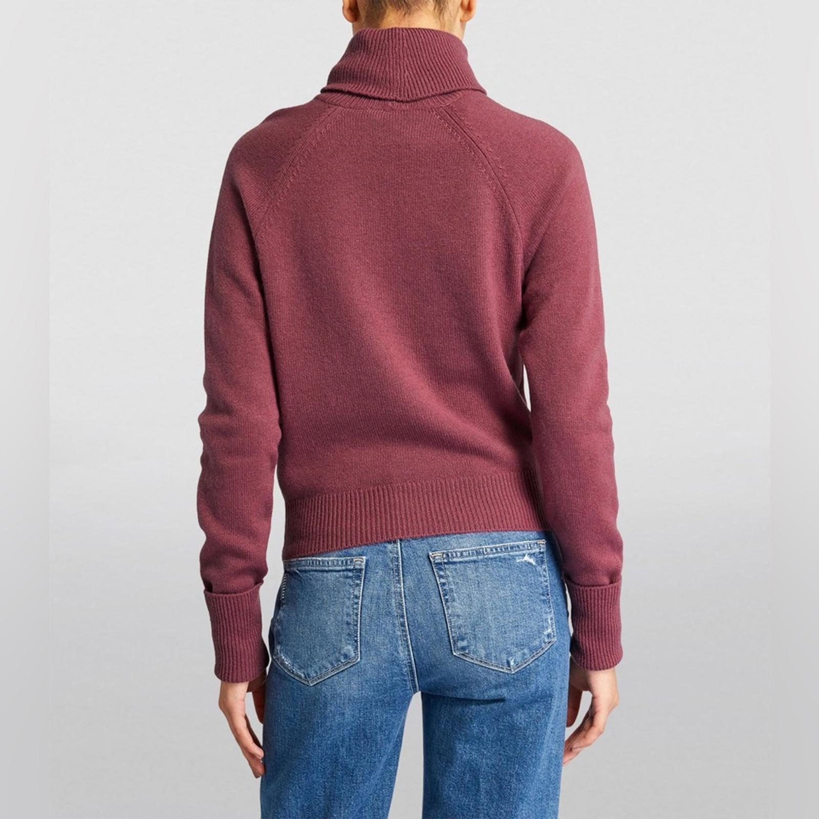 Paige x Revolve Cherise Cut-Out Rollneck Sweater Raspberry Size S NEW w/Tag $249
