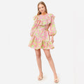 ALÉMAIS Marta Linen Ruffle Mini Dress, Size AUS 4 New w/Tag
