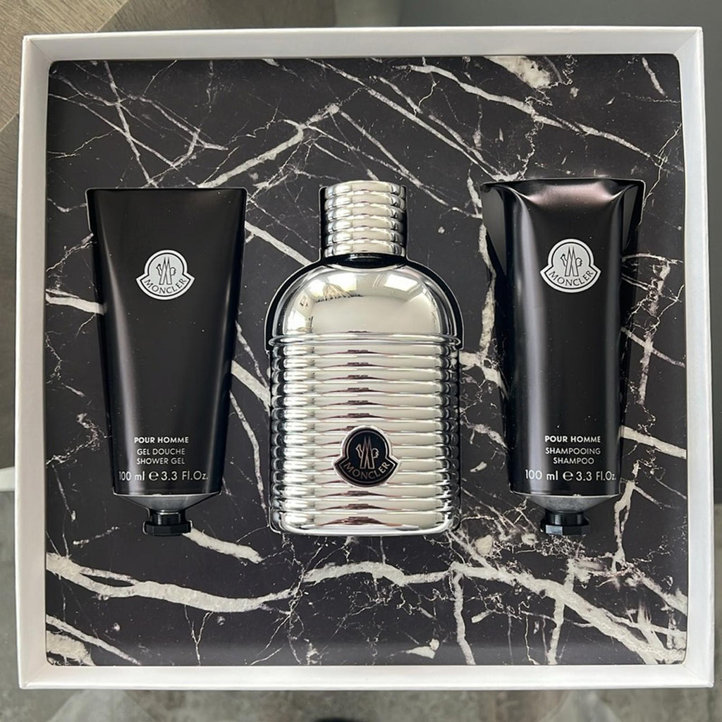 MONCLER Pour Homme 3-Piece Gift Set ForMen (Made in France) New in Box