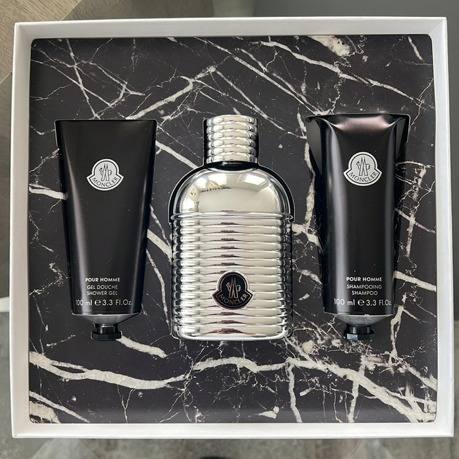 MONCLER Pour Homme 3-Piece Gift Set ForMen (Made in France) New in Box