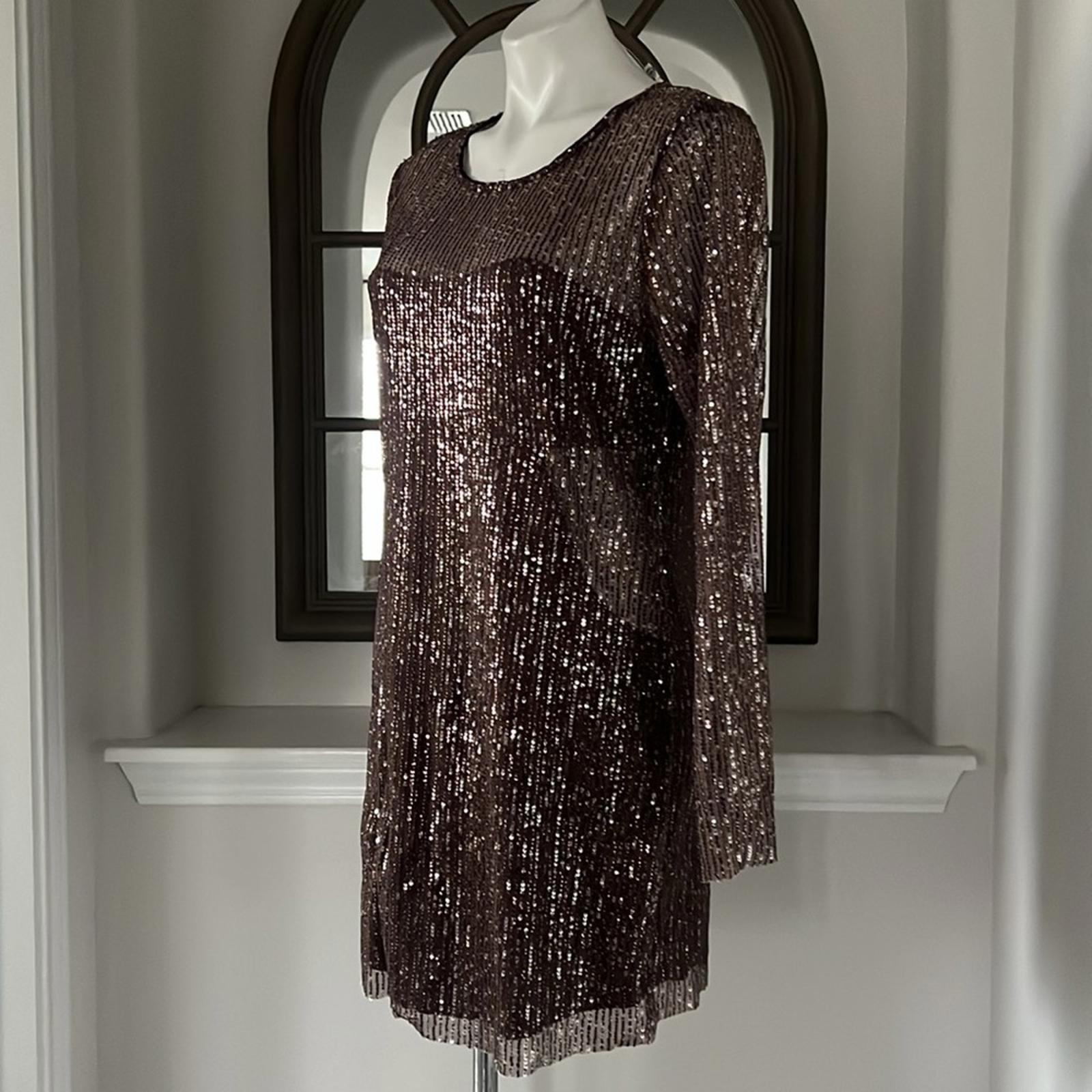 Walter Baker Bellini Dress, City Sequin Size XL NEW w/Tag $368